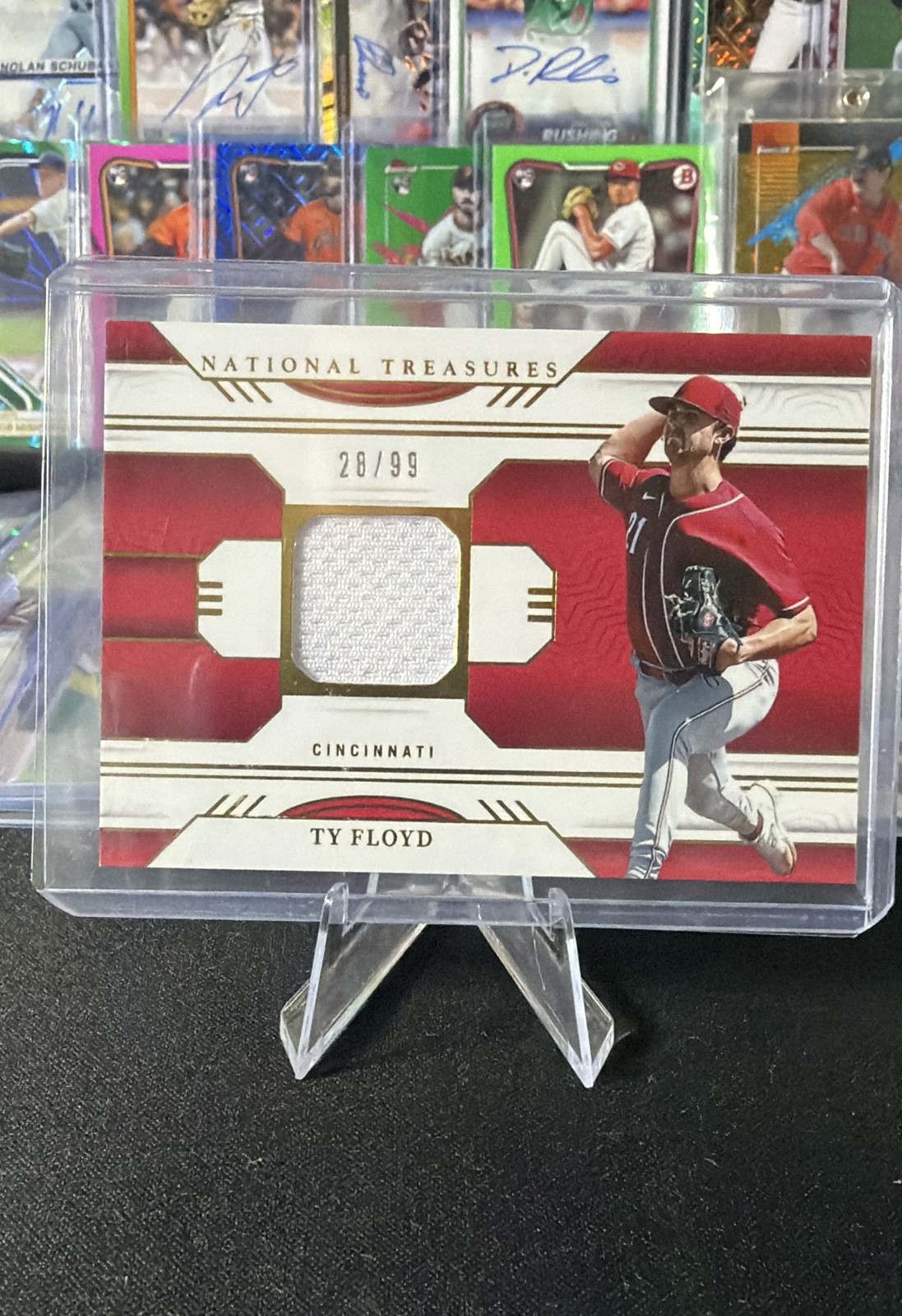 2024 Panini National Treasures - Game Gear Swatches Ty Floyd #GGS-TF /99 