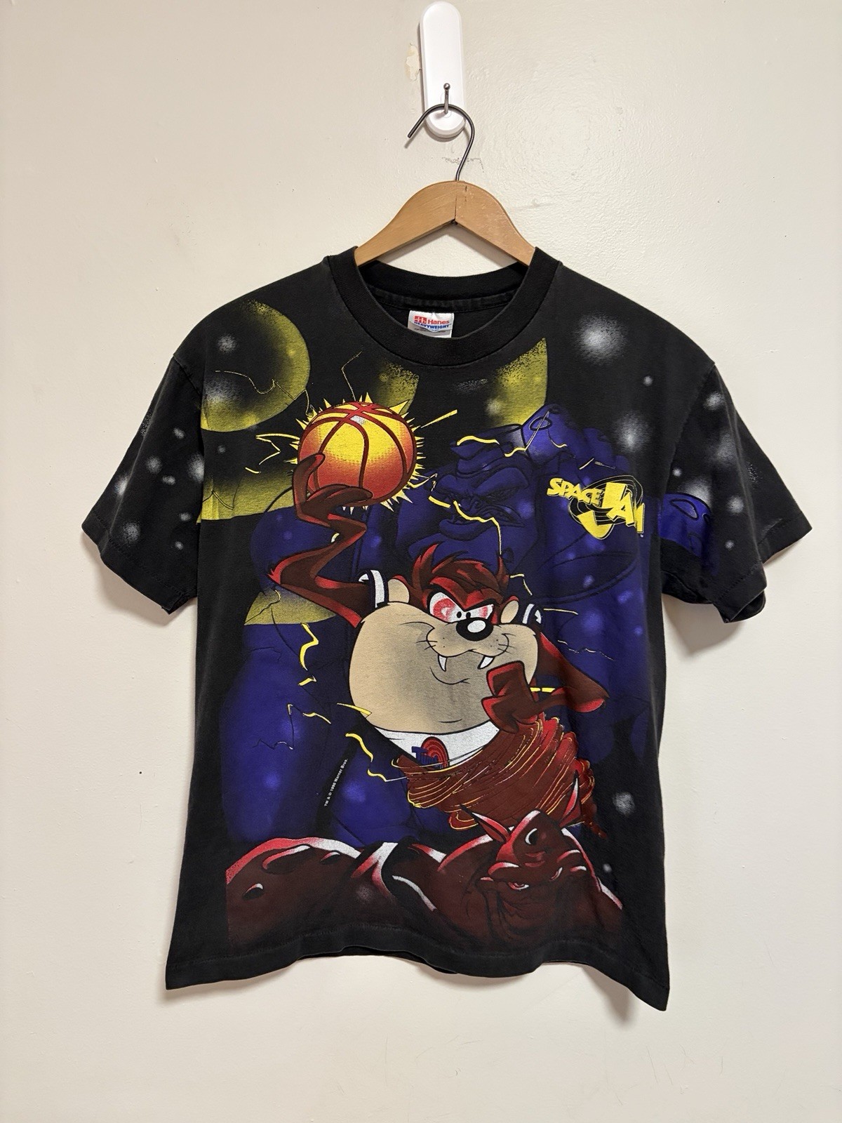 Vintage Rare Space Jam 1996 All Over Print Movie Promo T Shirt Loony Tunes Med Vintage Rare Space Jam 1996 All Over Print Movie Promo T Shirt Loony Tunes Med