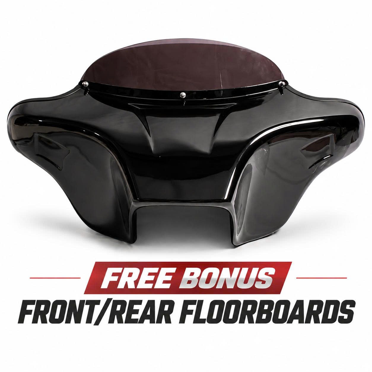 PAINTED BATWING FAIRING WINDSHIELD 4 HARLEY TOURING ROAD KING ELECTRA FL  6X9\