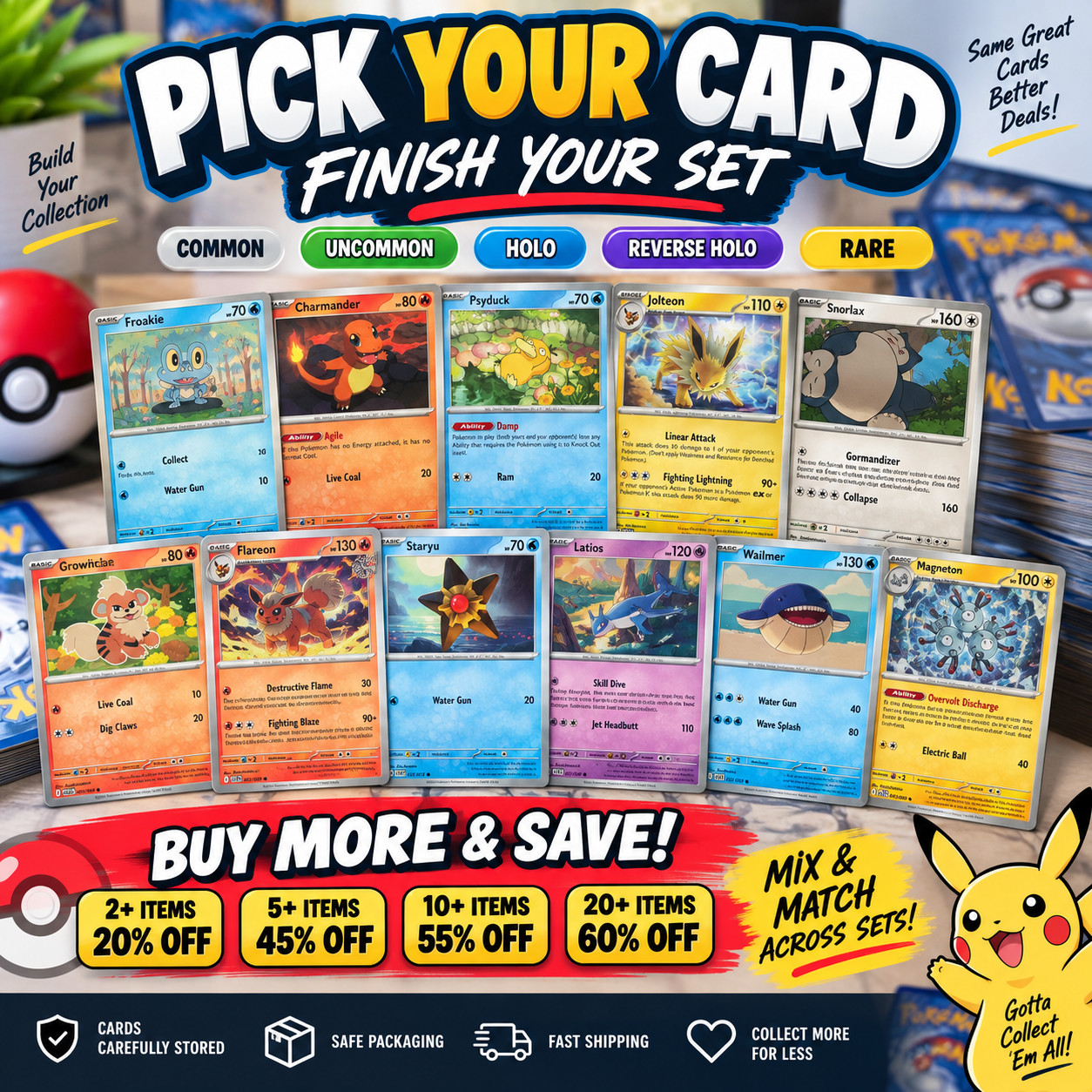 Pokemon 151 - Pick Your Card - Common Uncommon - Finish Your Set