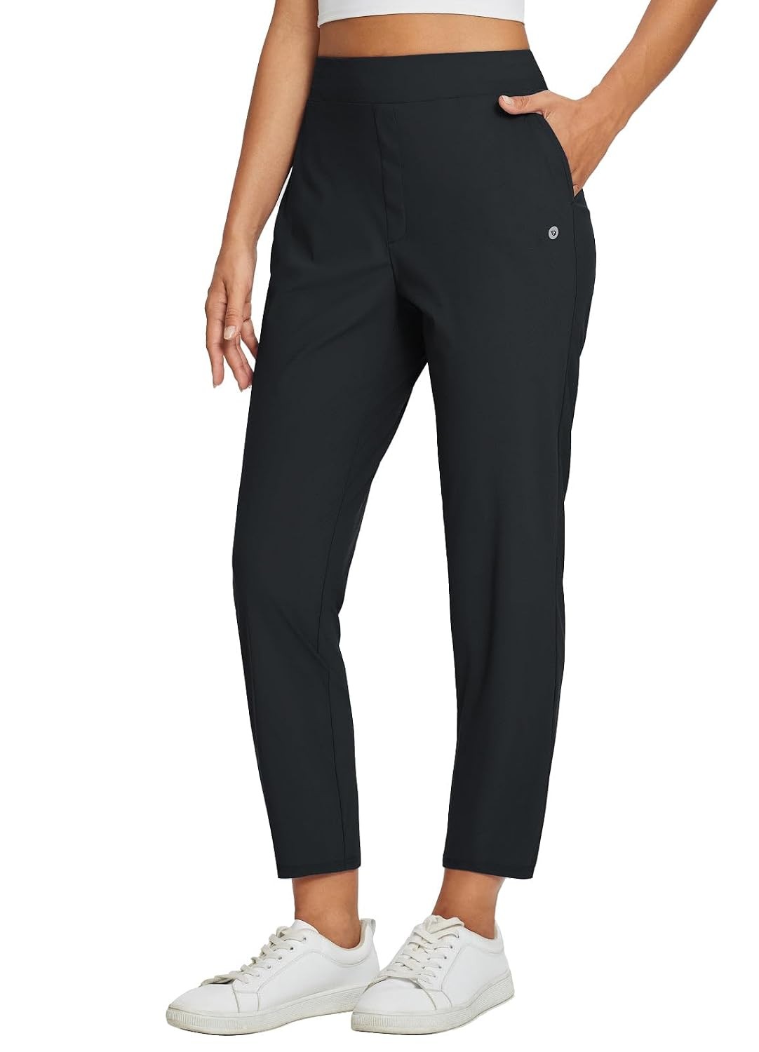 baleaf Women\'s Travel Pants Lightweight Stretch with Zip Pockets