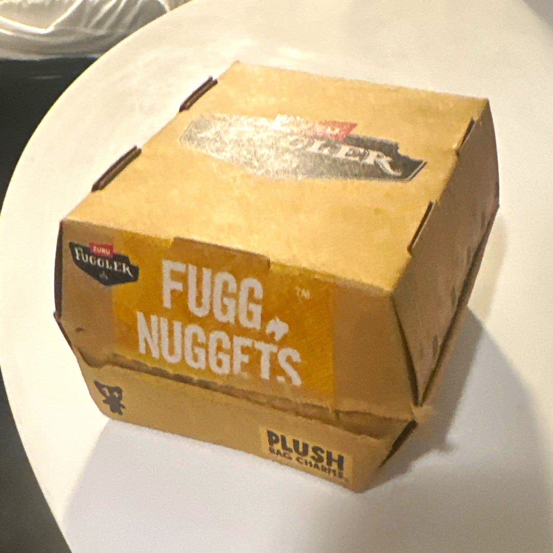 Fuggler Fugg Nuggets Gold Nuggler Mini Plush Keychain Brown/Gold 2024 Fuggler Fugg Nuggets Gold Nuggler Mini Plush Keychain Brown/Gold 2024