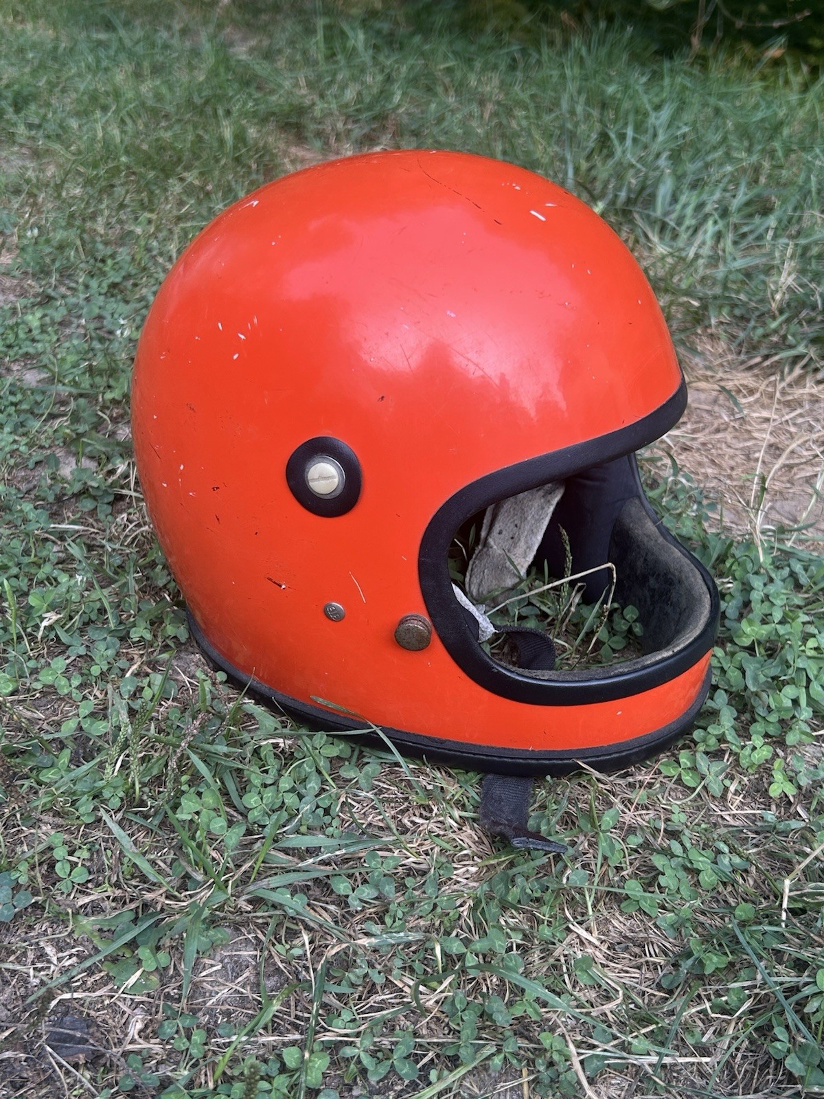 Vintage Arai Hirotake Motorcycle Helmet Moto Full Face Orange Rare 1970s Bell Vintage Arai Hirotake Motorcycle Helmet Moto Full Face Orange Rare 1970s Bell