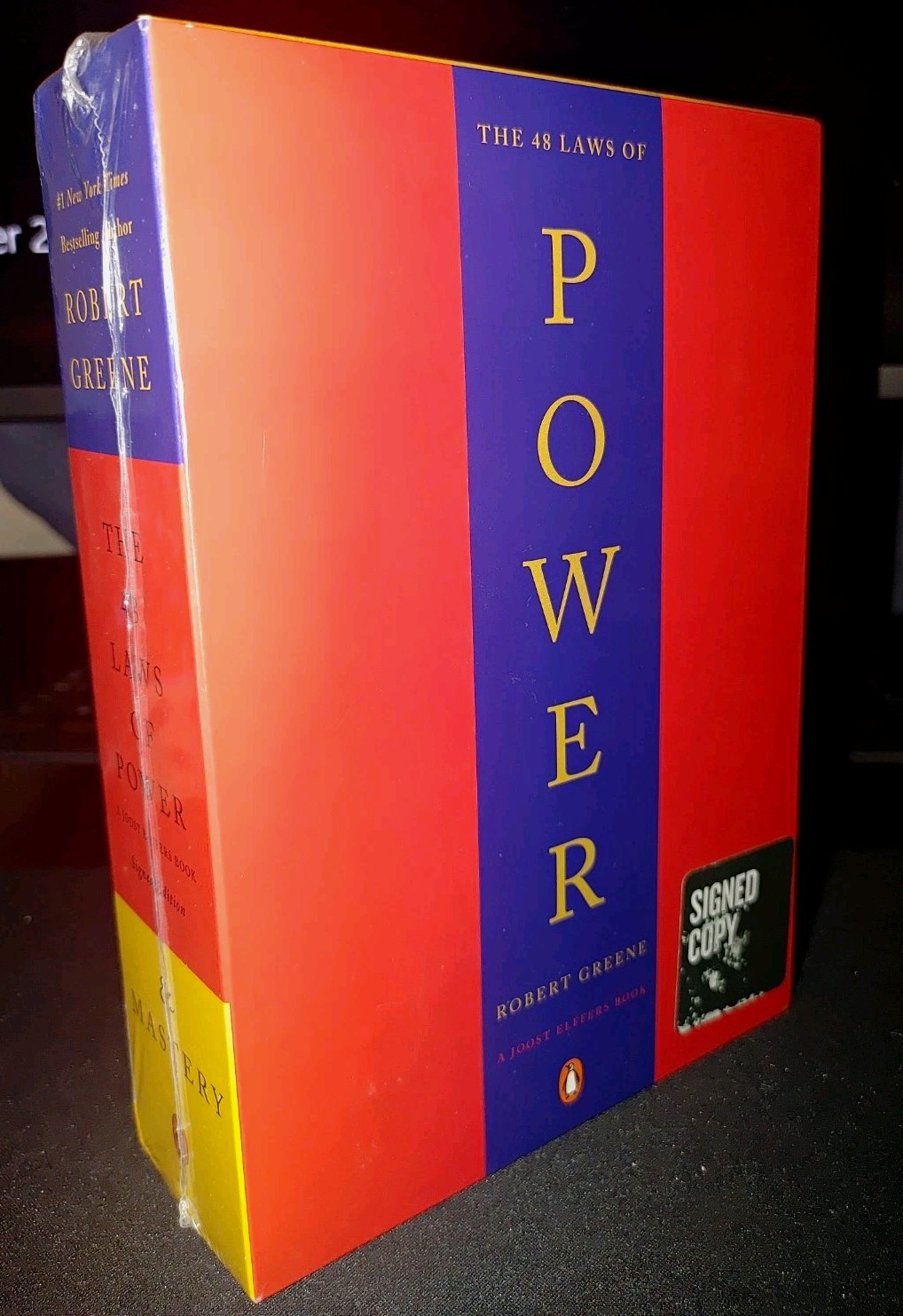 Signed Sealed Robert Greene The 48 Laws of Power & Mastery Set Hardcover Rare.