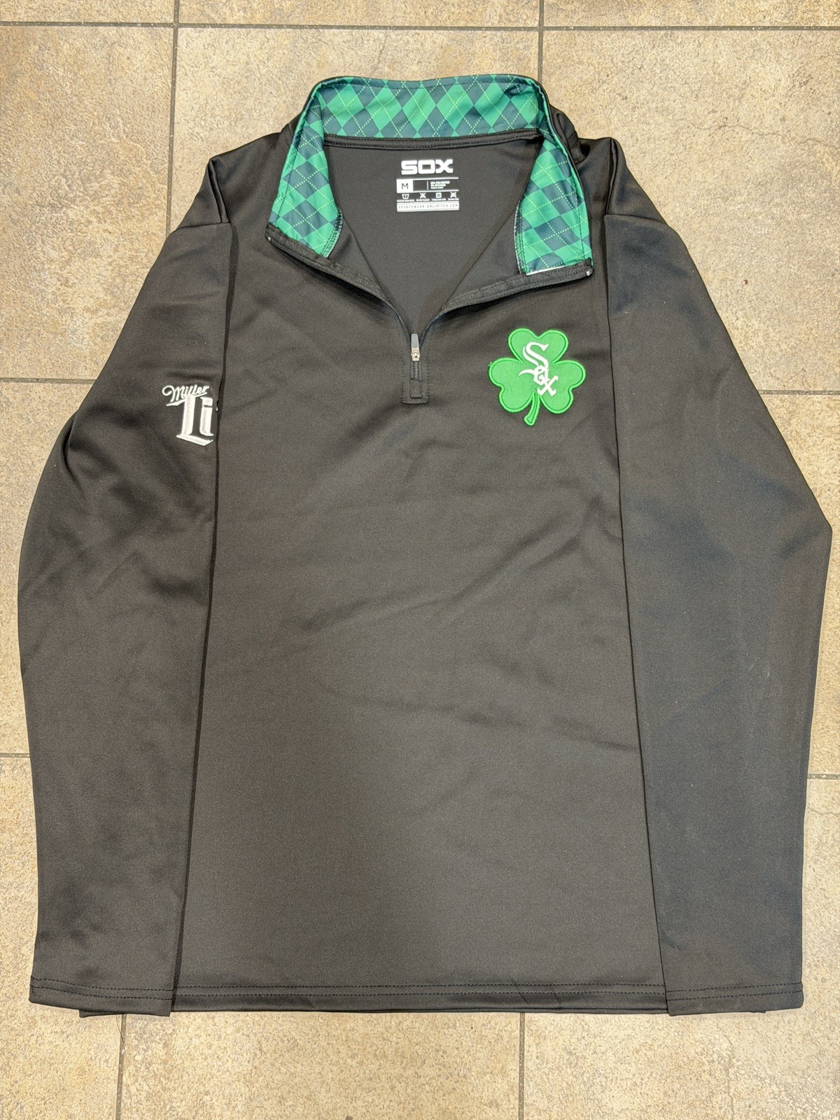 Chicago White Sox Irish Quarter Zip SGA Giveaway 9-19-26 SIZE MEDIUM & XL Chicago White Sox Irish Quarter Zip SGA Giveaway 9-19-26 SIZE MEDIUM & XL