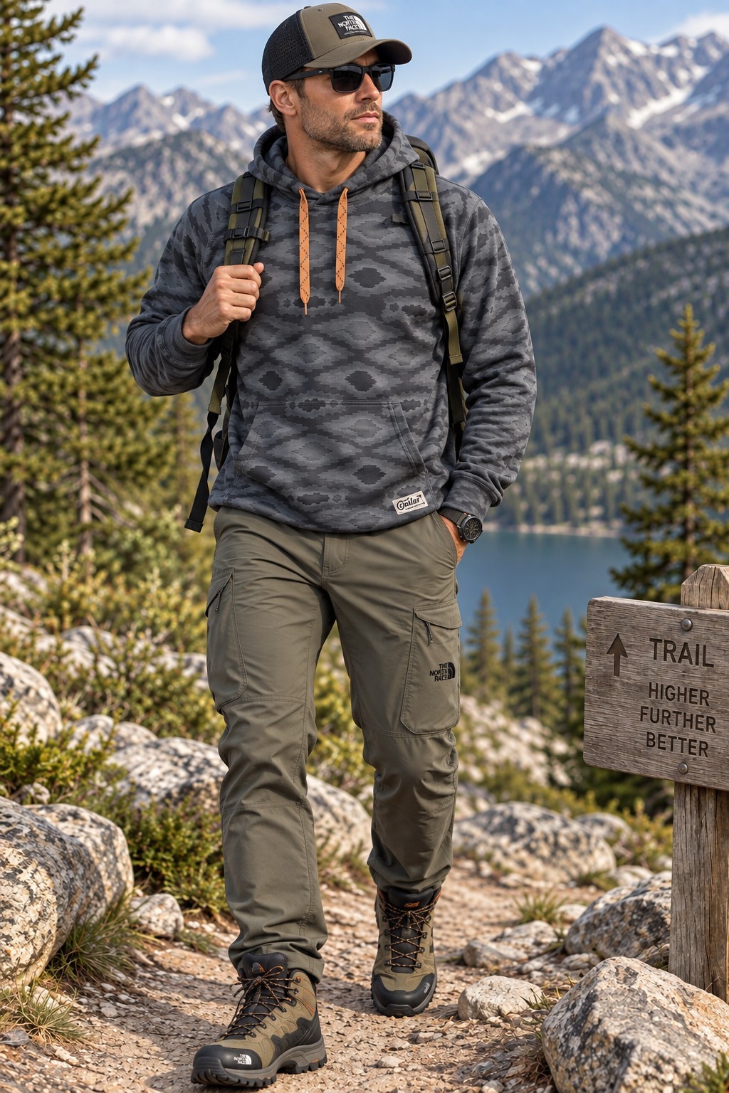 Howler Brothers Loggerhead UPF Gorpcore Hoodie Dark Slate Taki pattern Size M Howler Brothers Loggerhead UPF Gorpcore Hoodie Dark Slate Taki pattern Size M