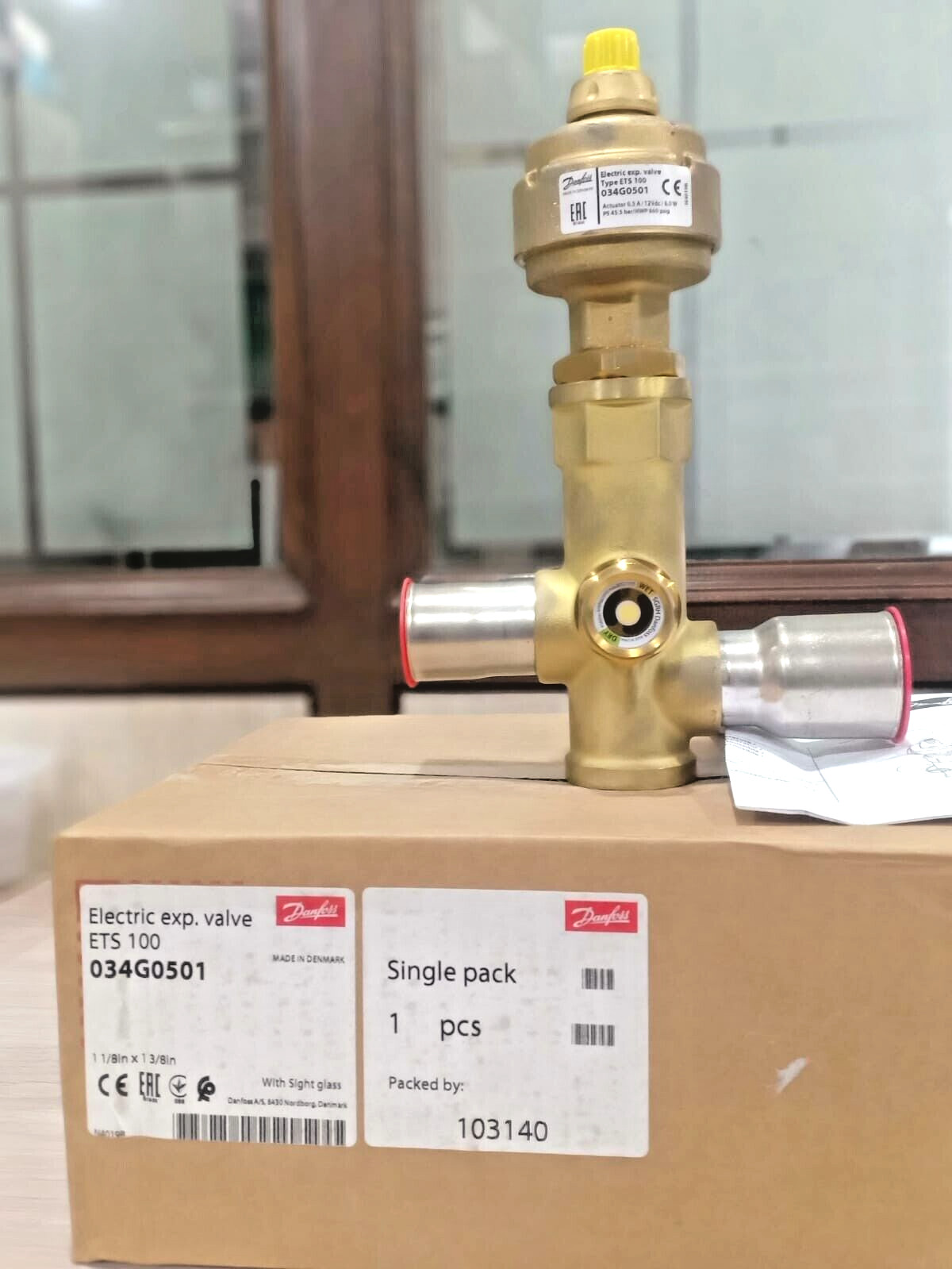 1PC- Danfoss ETS 100 034G0501 Electric expansion valve- Brand NEW 1PC- Danfoss ETS 100 034G0501 Electric expansion valve- Brand NEW