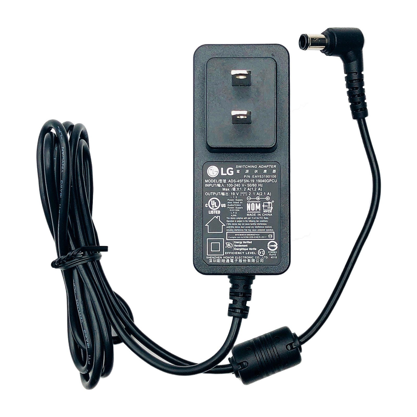 Original LG AC Adapter for LG MB34PY-B 27MS540W-B.AUS 32MR50C-B W-LED Monitor