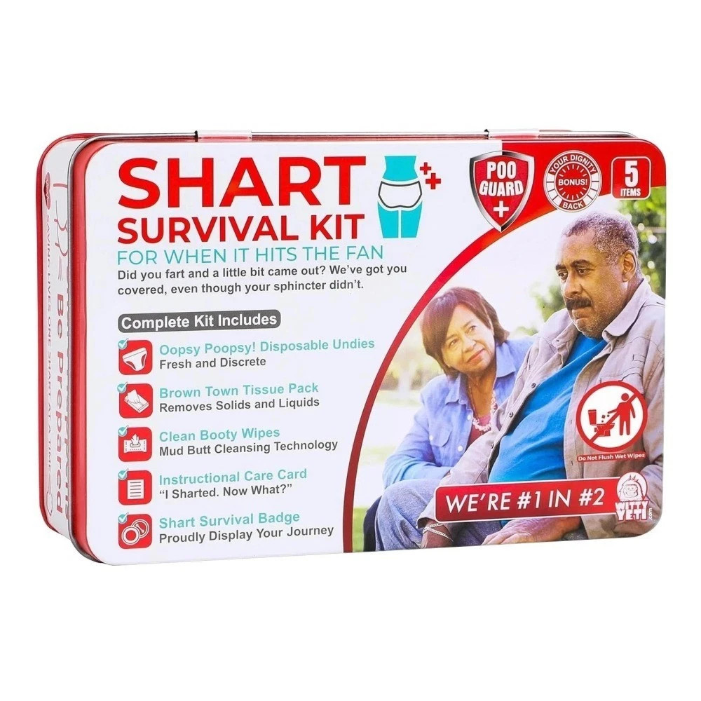 Funny Shart Survival Kit by Witty Yeti. Ultimate Poop Prank Gag Gift April Fools Funny Shart Survival Kit by Witty Yeti. Ultimate Poop Prank Gag Gift April Fools