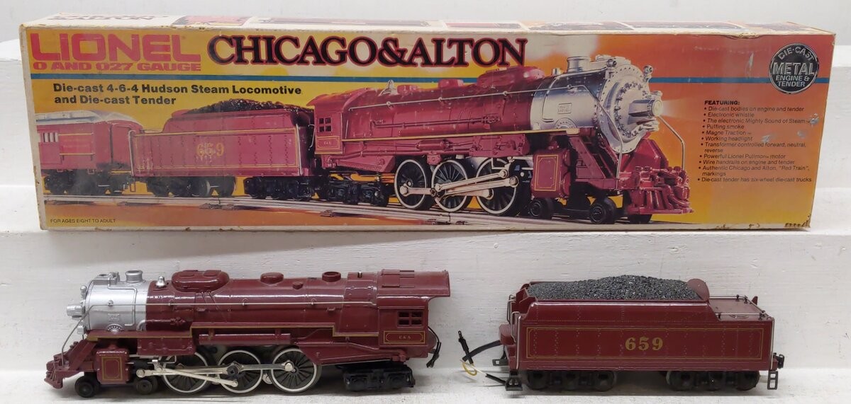 Lionel 6-8101 O Gauge Chicago & Alton 4-6-4 Steam Locomotive & Tender #659/Box