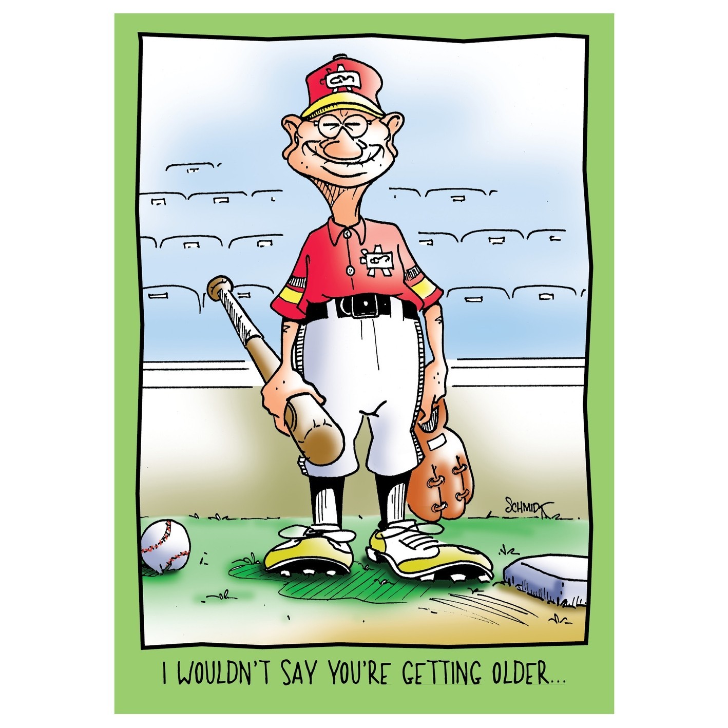 5x7 Greeting Card/ Funny Humor / Extra Innings Hilarious Birthday Card RB158