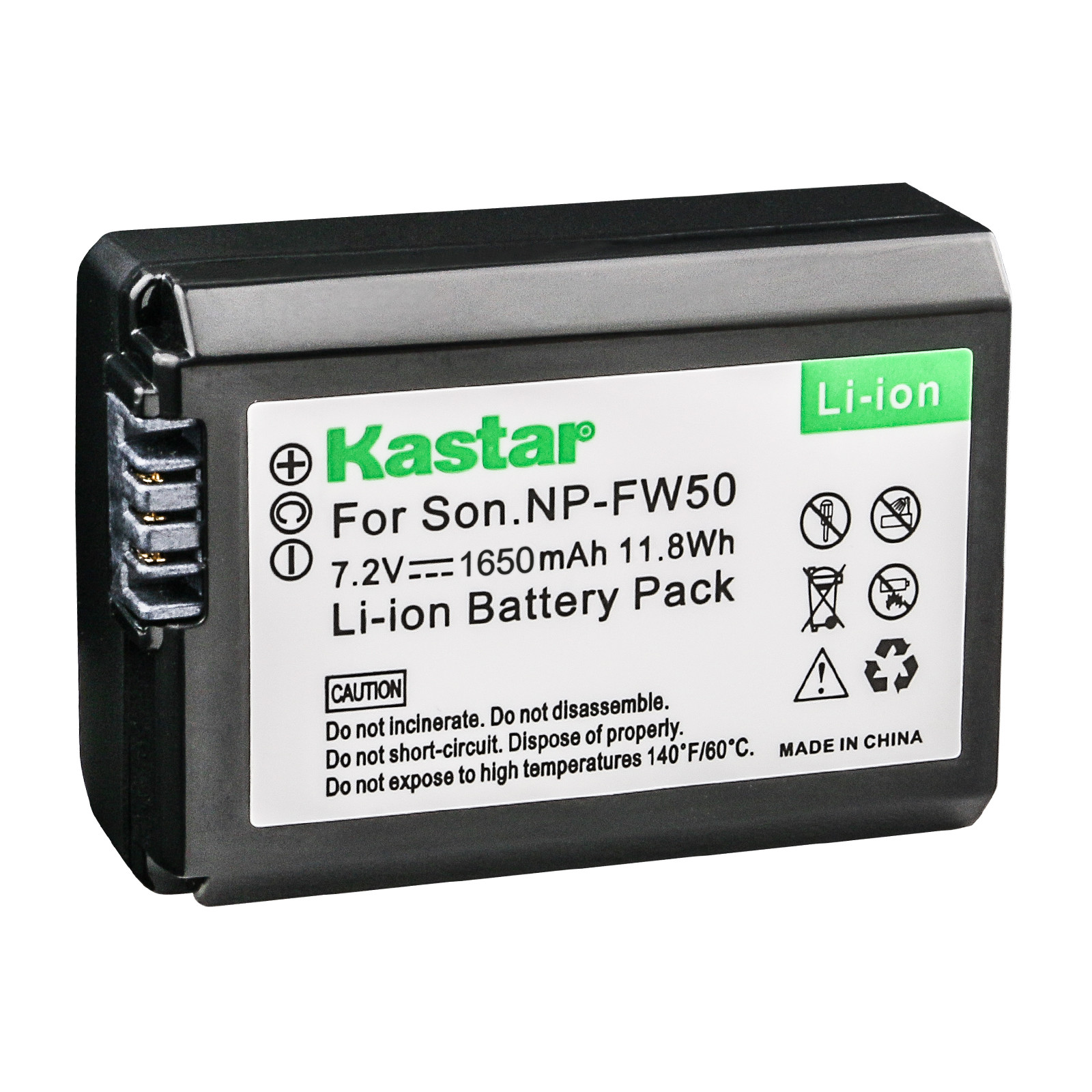 Kastar Replacement Battery Pack for Sony NP-FW50 & Sony ZV-E10 Mirrorless Camera Kastar Replacement Battery Pack for Sony NP-FW50 & Sony ZV-E10 Mirrorless Camera