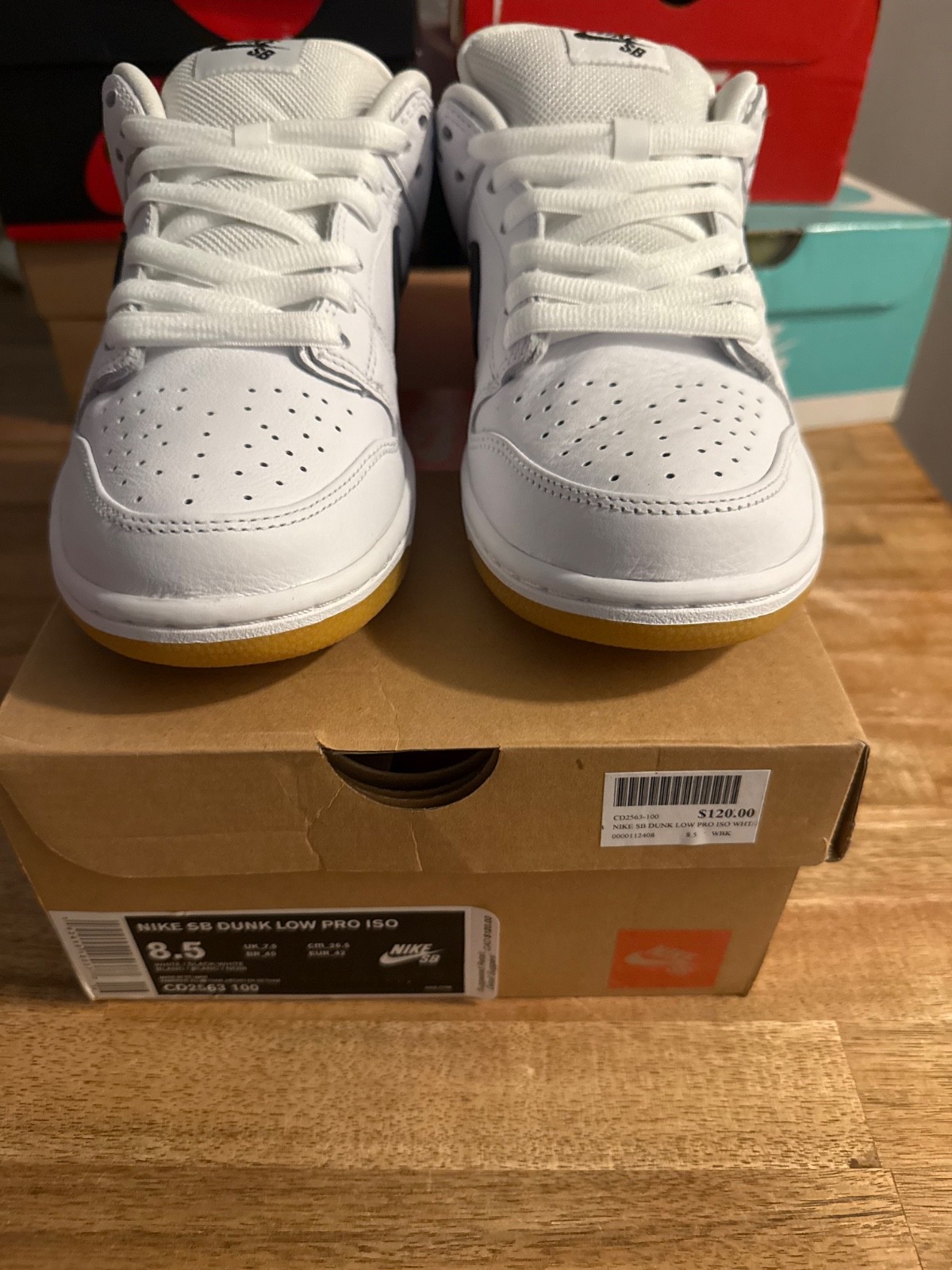 Nike SB Dunk Low Orange Label White Black (2019) Size: US M 8.5