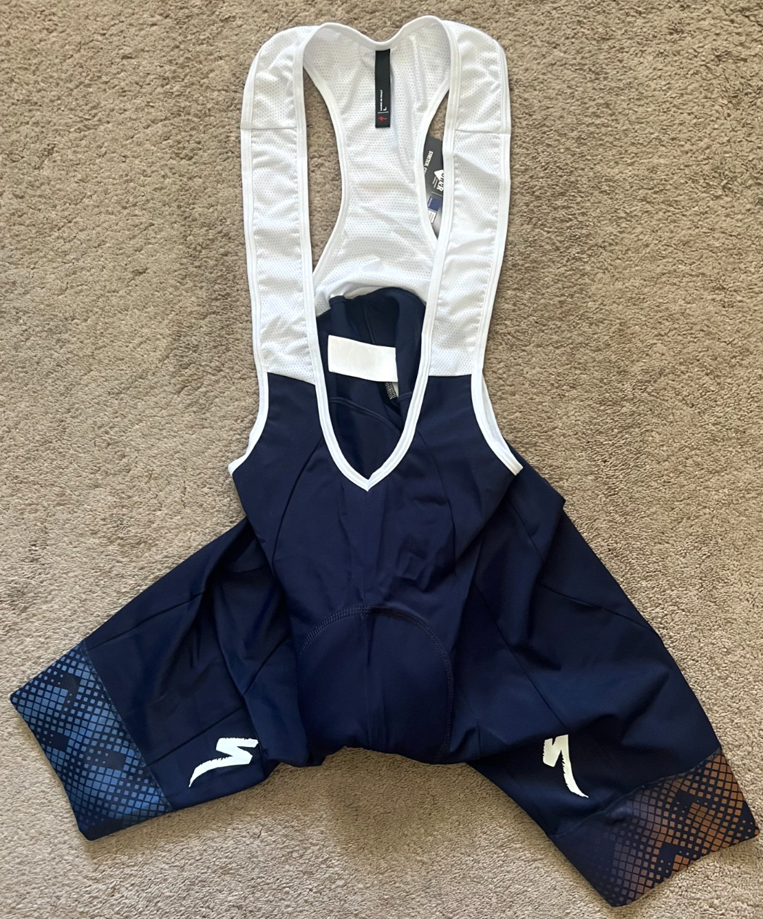 NEW Specialized RBX Comp Logo Bike Cycling Bib Shorts Navy Mens Large with tags