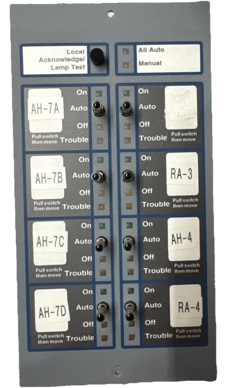 Notifier SCS-8 Smoke Control Station Fire Alarm HVAC Building Control Panel Notifier SCS-8 Smoke Control Station Fire Alarm HVAC Building Control Panel