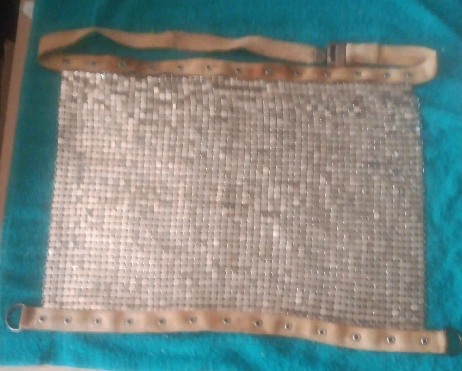RARE VINTAGE CHAIN MAIL BUTCHER APRON STEAM PUNK AUTHENTIC 1950s