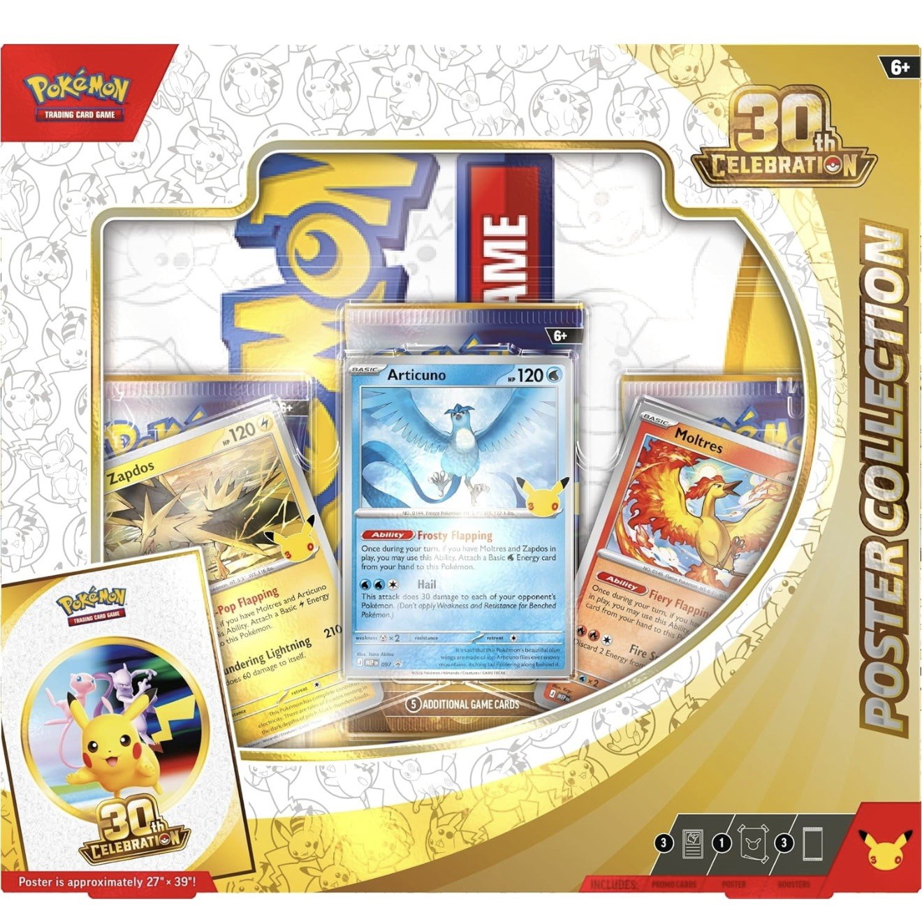 Pokémon TCG: 30th Anniversary Celebration Poster Collection Box 