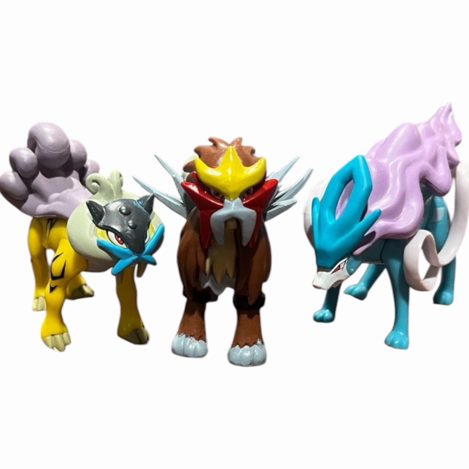 Legendary Dogs Figure Set - Entei, Raikou, Suicune Legendary Dogs Figure Set - Entei, Raikou, Suicune
