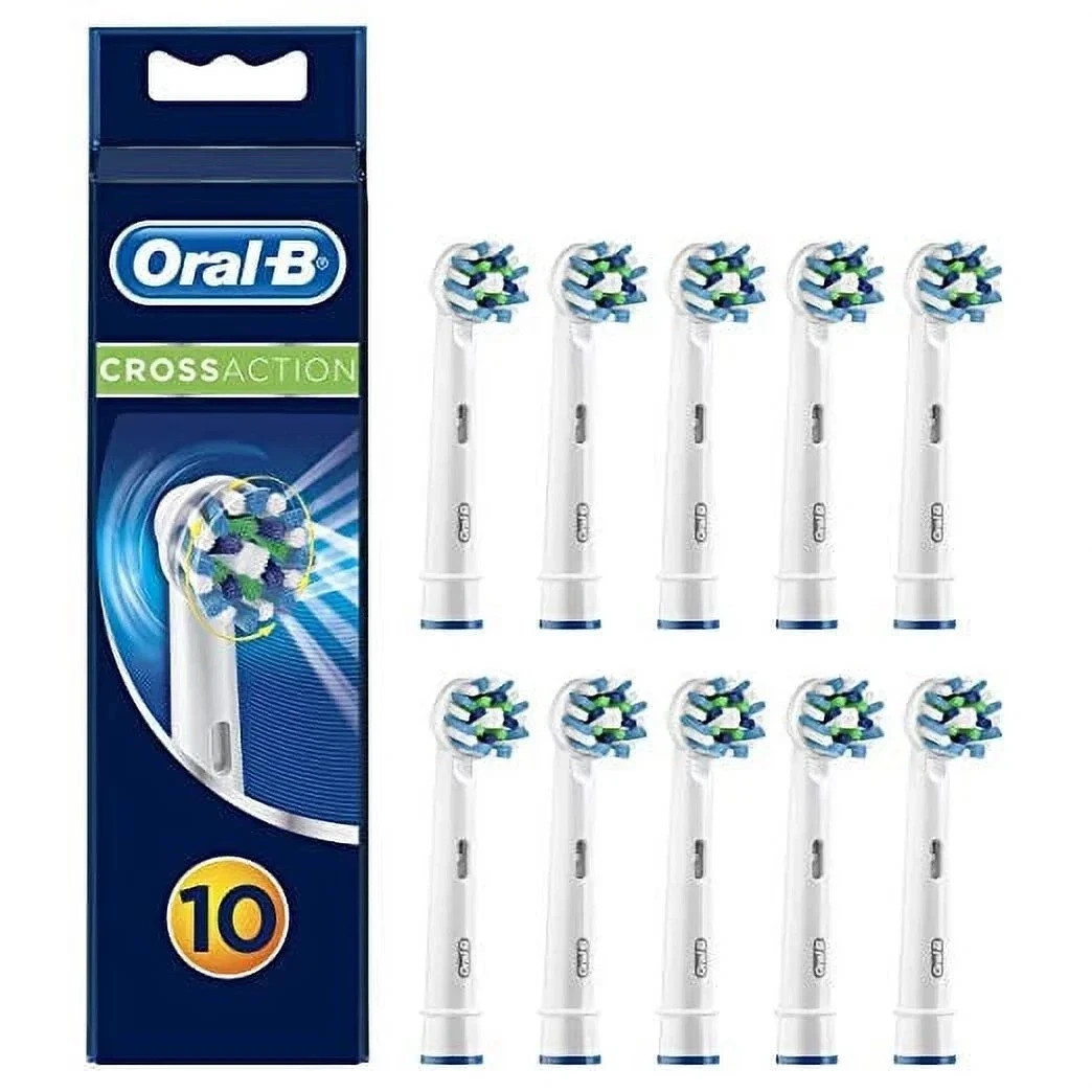 Oral B Cross Action Electric Toothbrush Replacement Brush Heads Refill, 10 Count Oral B Cross Action Electric Toothbrush Replacement Brush Heads Refill, 10 Count