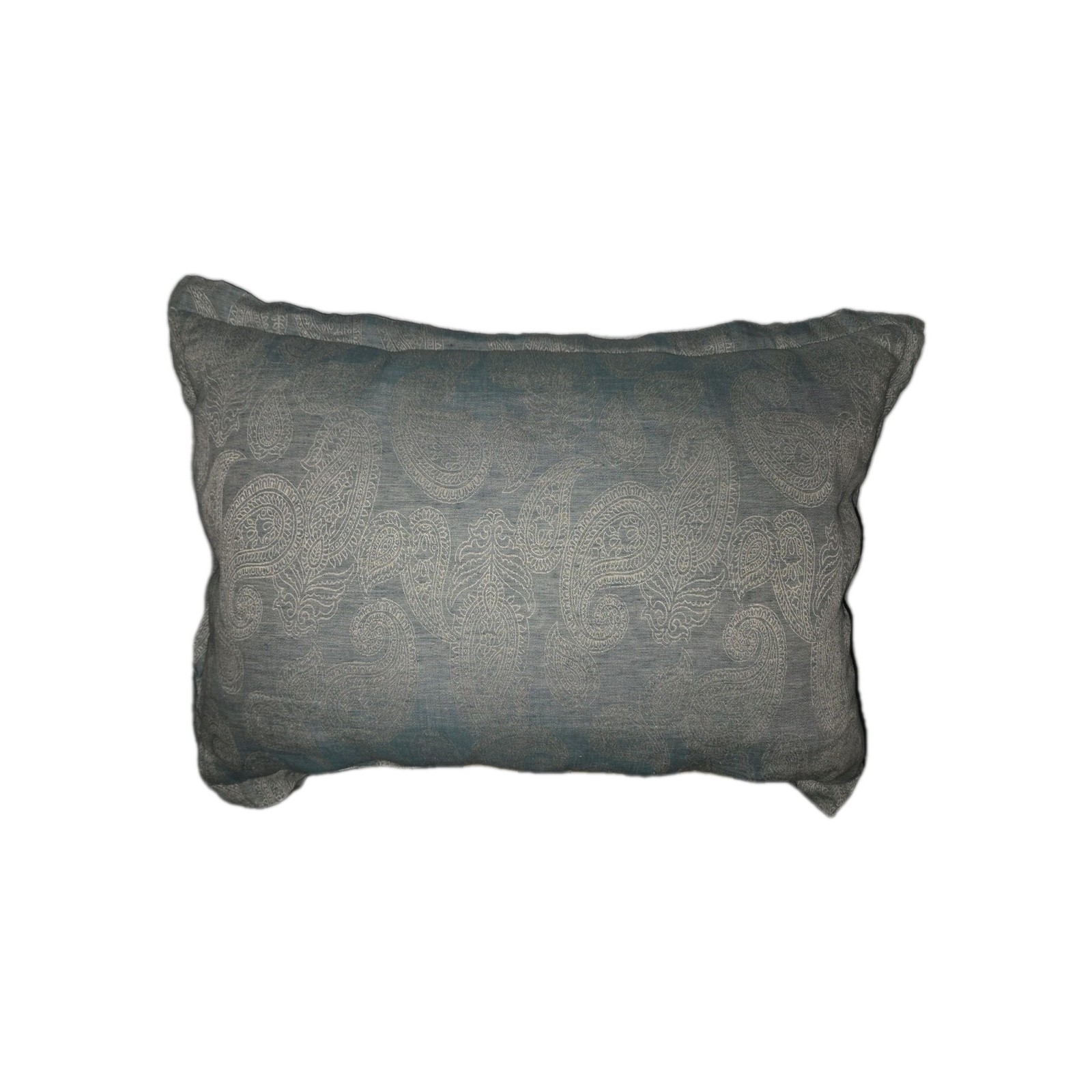 Luxury European Austrian Leitner 100%Linen Paisley Pillow Sham PAIR~35x24 green Luxury European Austrian Leitner 100%Linen Paisley Pillow Sham PAIR~35x24 green
