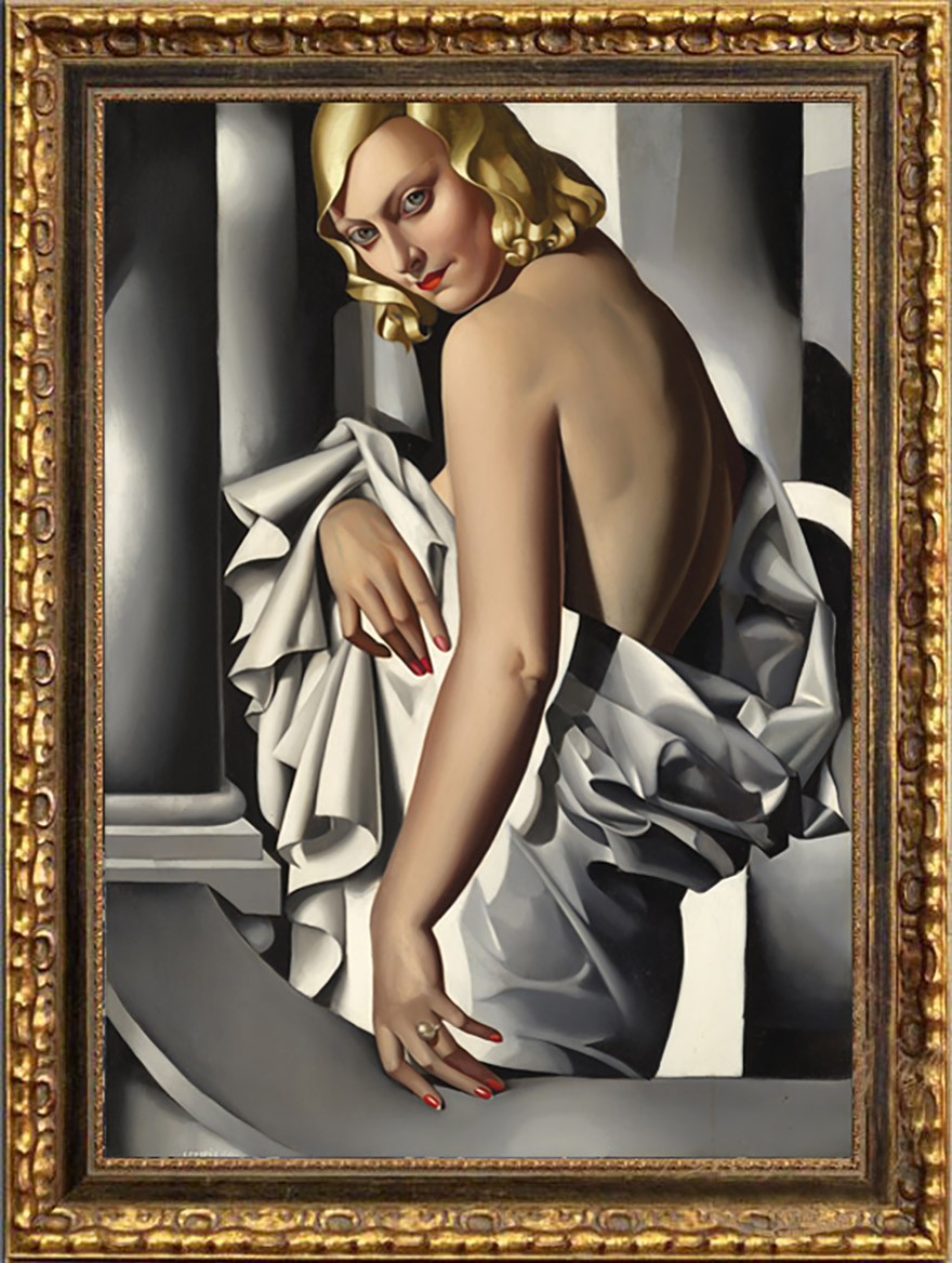 Hand Painted Oil Painting art Tamara de Lempicka Reproduction woman On Canvas Hand Painted Oil Painting art Tamara de Lempicka Reproduction woman On Canvas