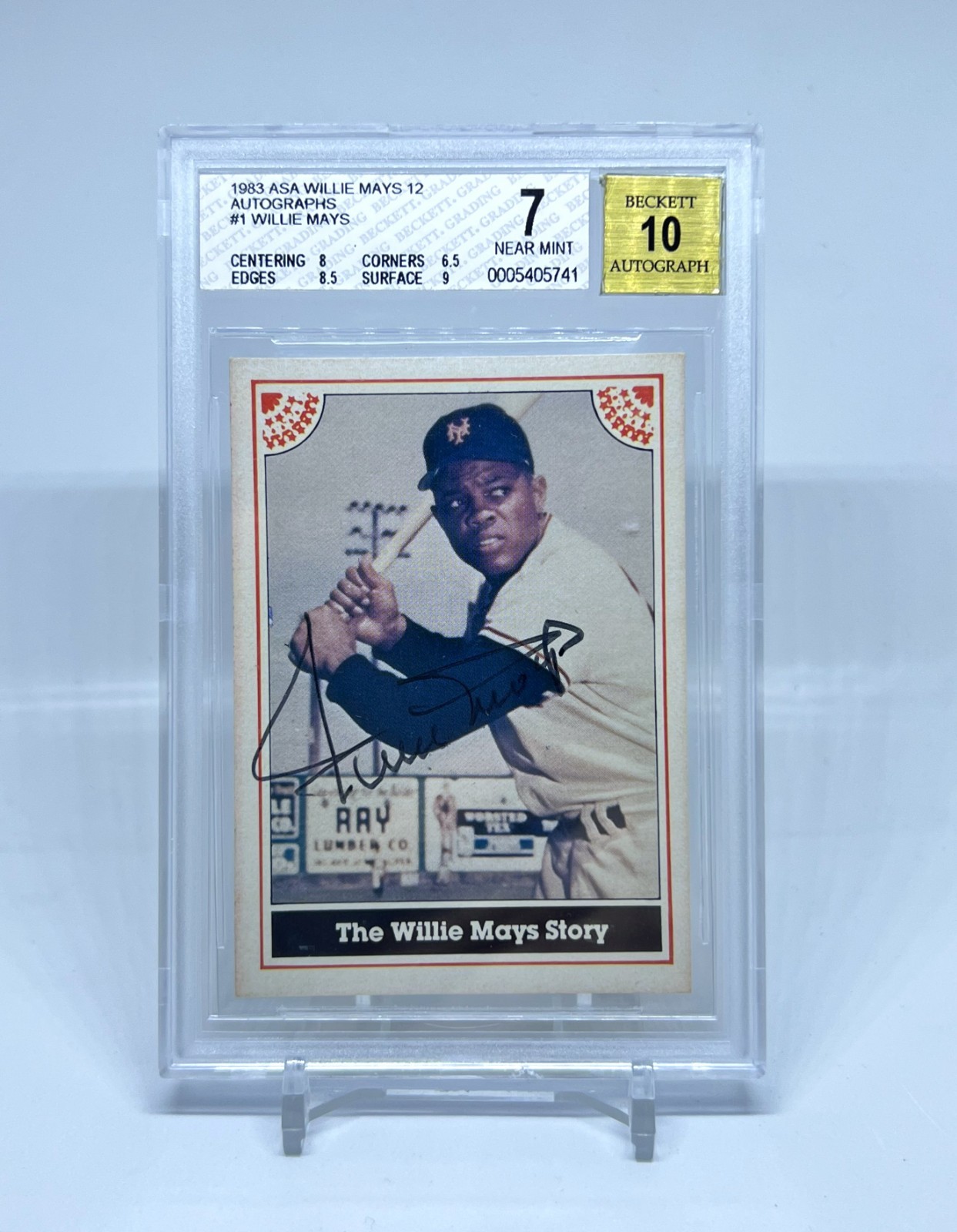 Willie Mays 1983 ASA \