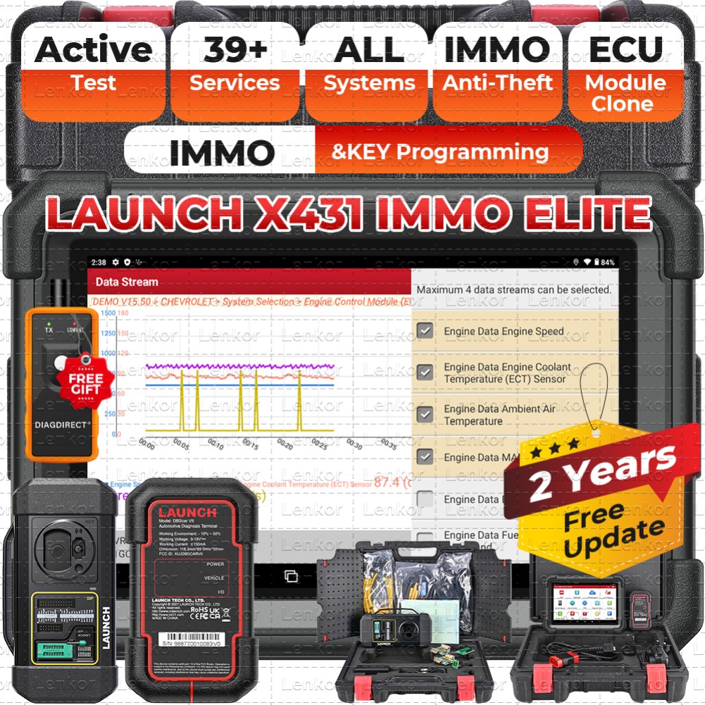 2026 Launch X431 IMMO ELITE IMMO PLUS Key Programming All System Diagnostic Scan