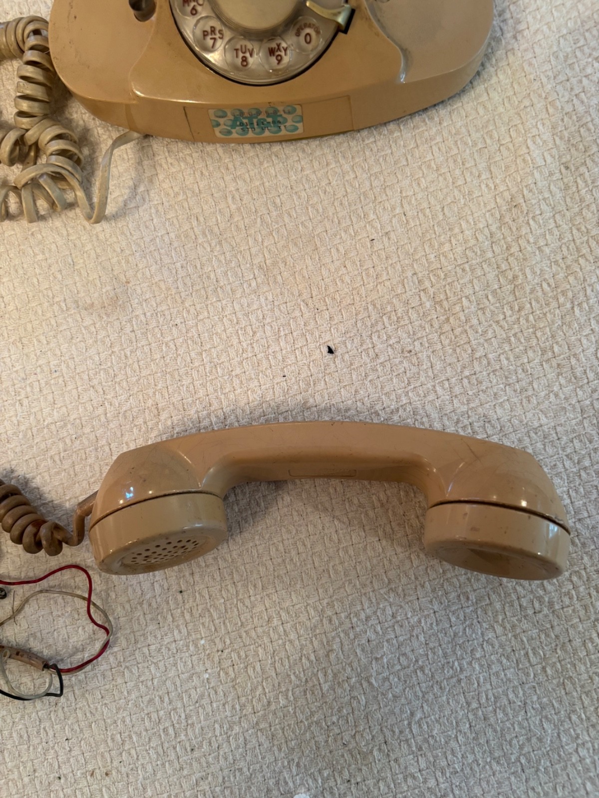 Vtg. Original Princess Rotary Dial Telephone Beige 702B Bell System 1963