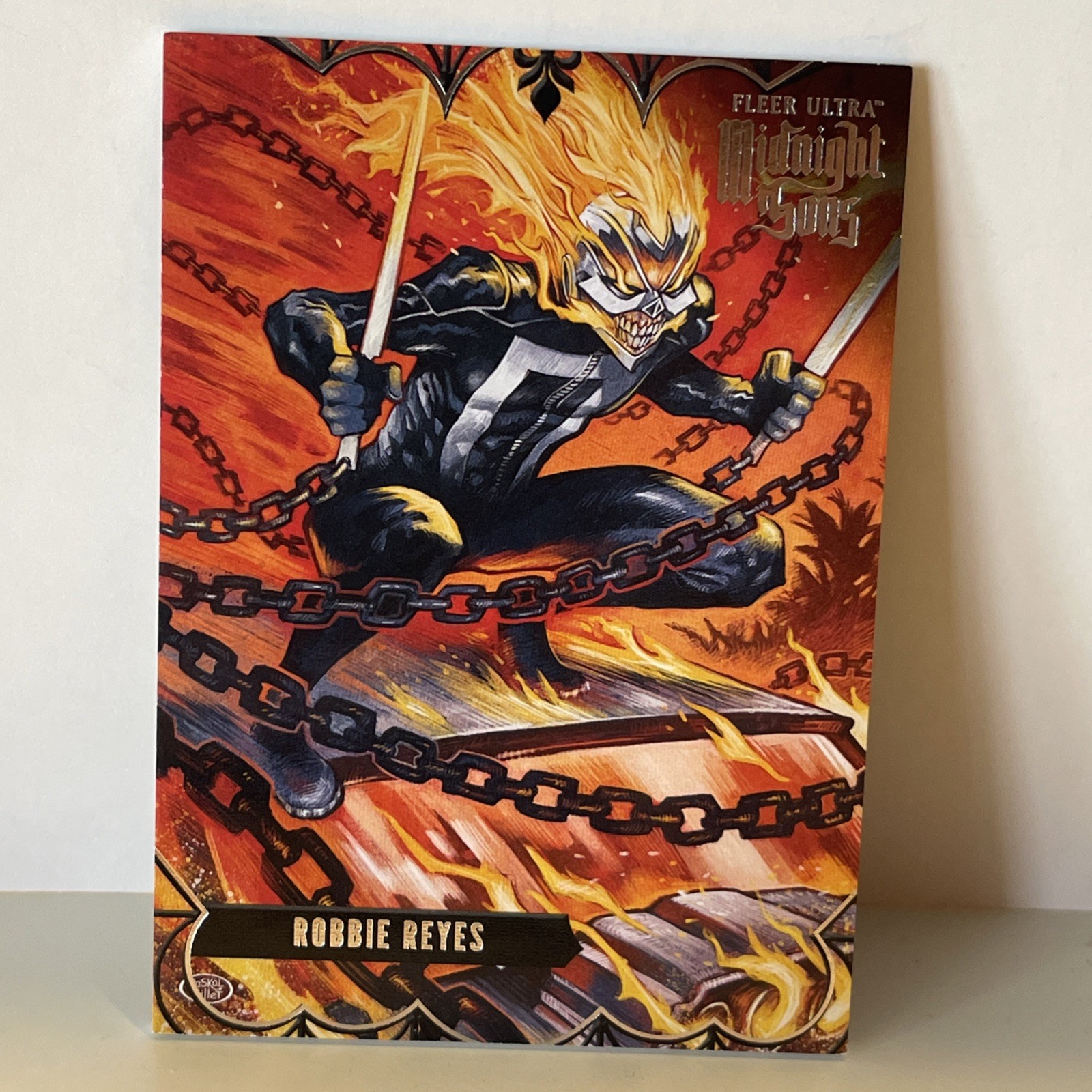 2023 Marvel Fleer Ultra Midnight Sons - Robbie Reyes Silver Card #77