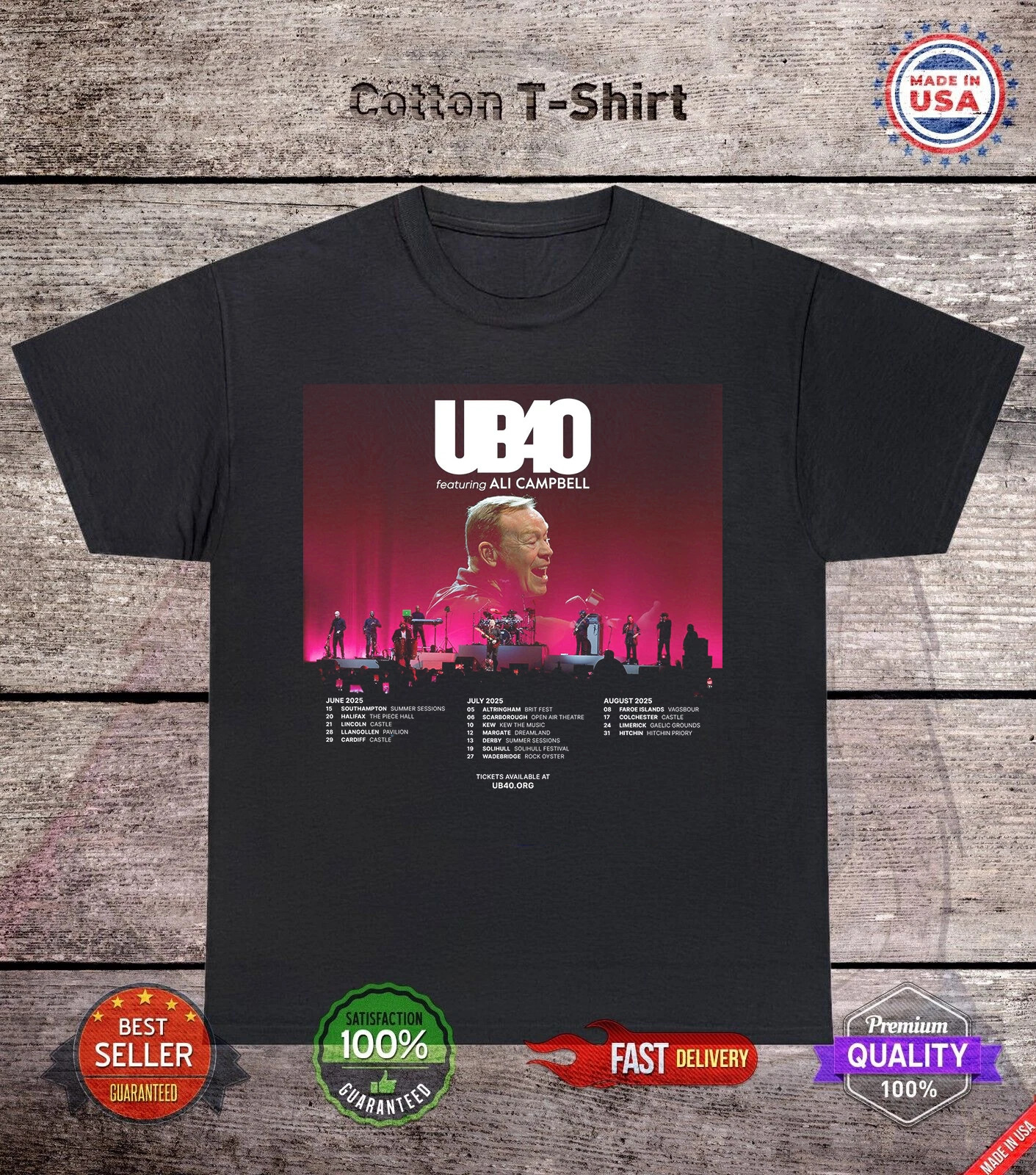 UB40 Featuring Ali Campbell ON SUMMER T SHIRT TOUR Full Size S-5XL TU31 UB40 Featuring Ali Campbell ON SUMMER T SHIRT TOUR Full Size S-5XL TU31