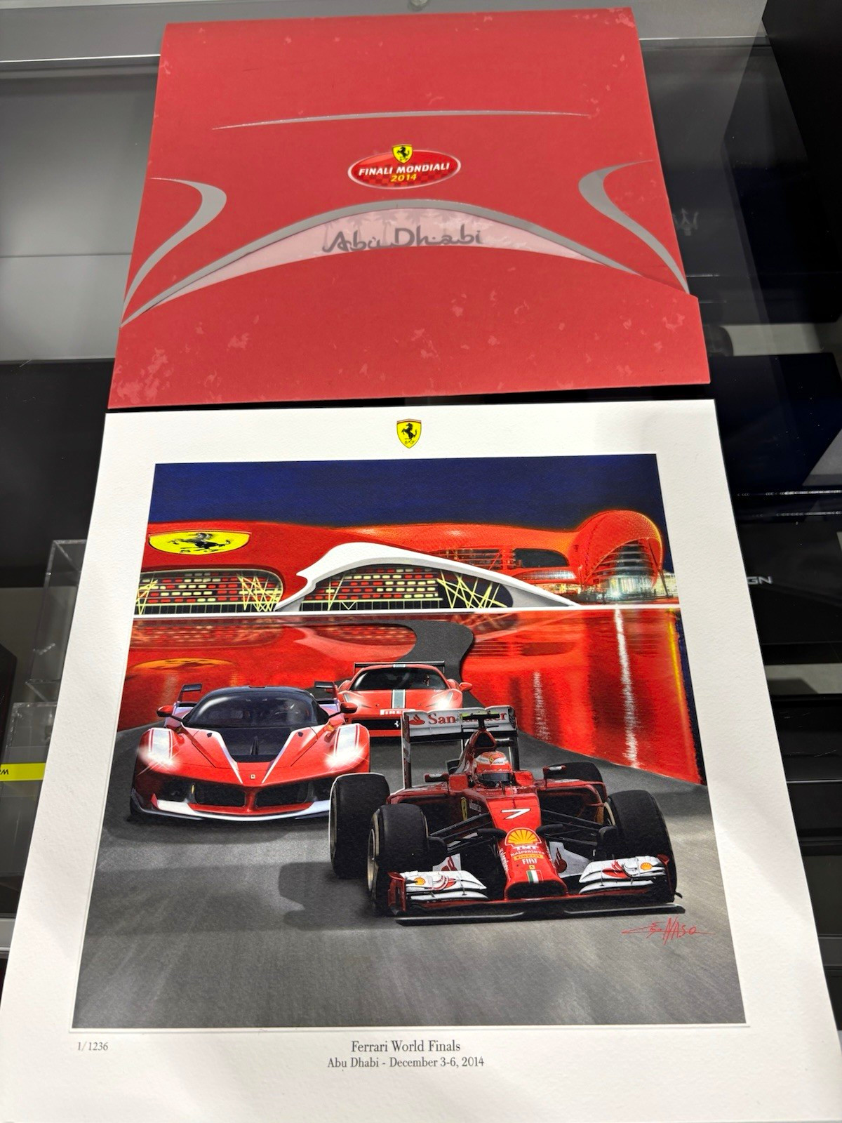  Ferrari World Finals Abu Dhabi Canvas Print December 3-6 2014 # 1 of 1236 