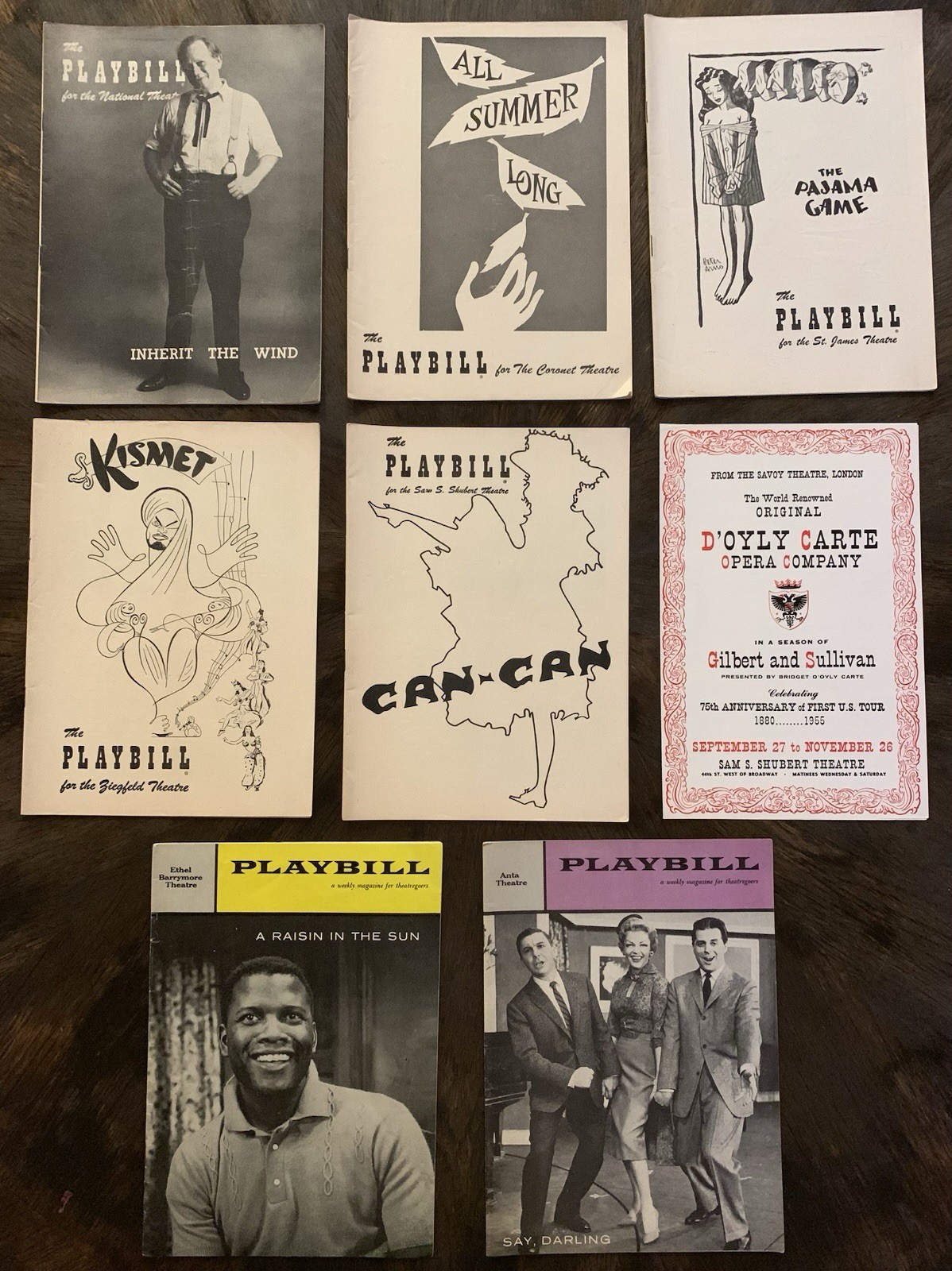 1950s Broadway Playbills 🎠A Raisin in the Sun, Inherit the Wind, More VG-EX 1950s Broadway Playbills 🎠A Raisin in the Sun, Inherit the Wind, More VG-EX