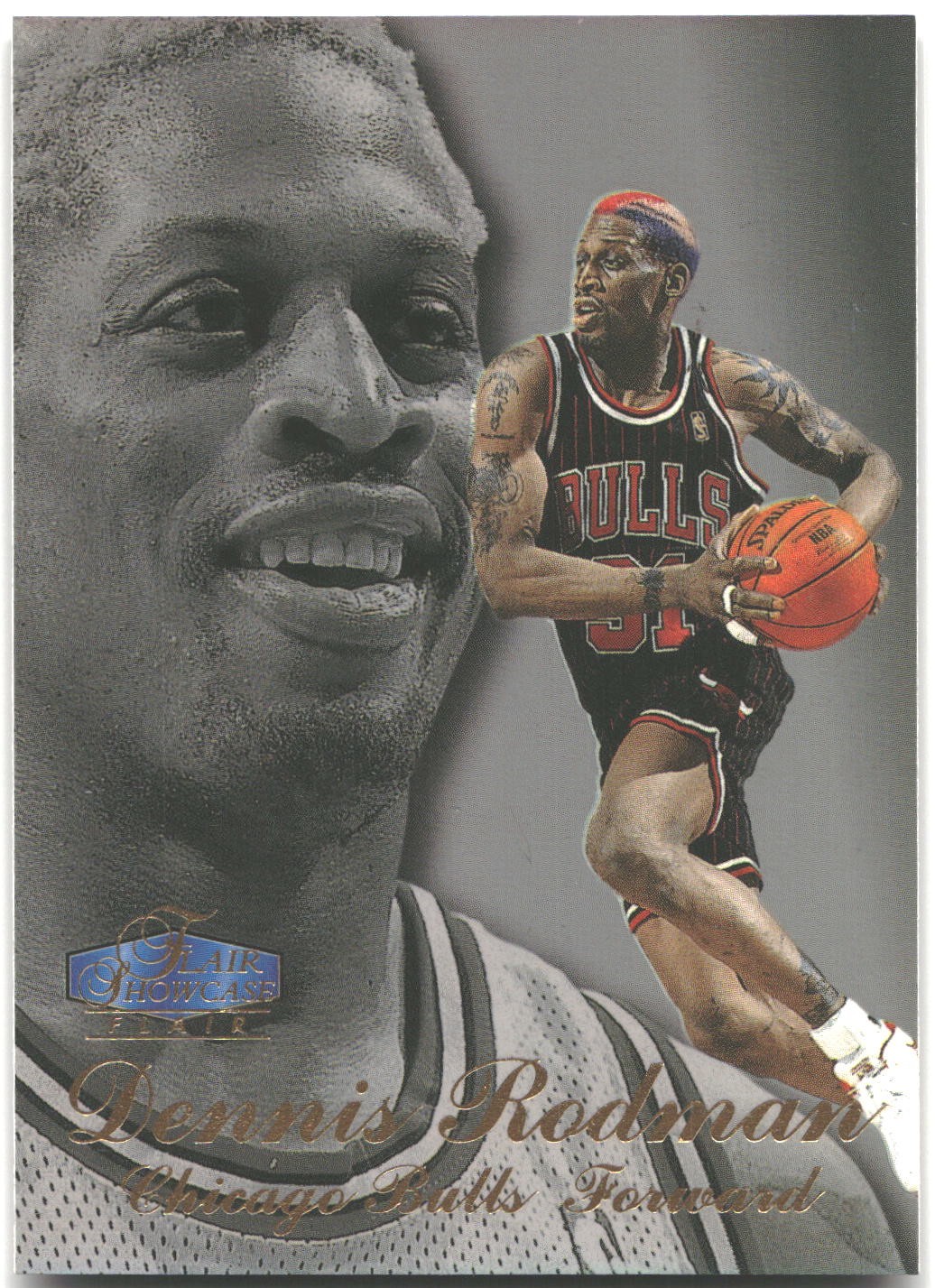 1997-98 Flair Showcase Dennis Rodman #13 Chicago Bulls
