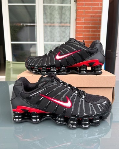 2026 Nike Shox TL Men's Shoes Running Sneaker Trainer Black Red