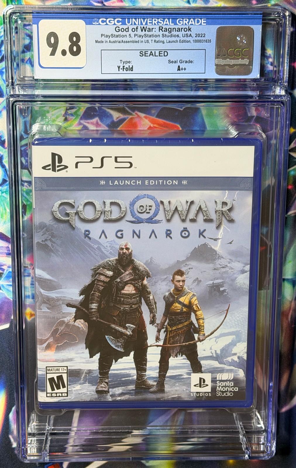2022 PS5 GOD OF WAR RAGNAROK 1st PRINT Launch Edition CGC Graded 9.8 A++ Seal