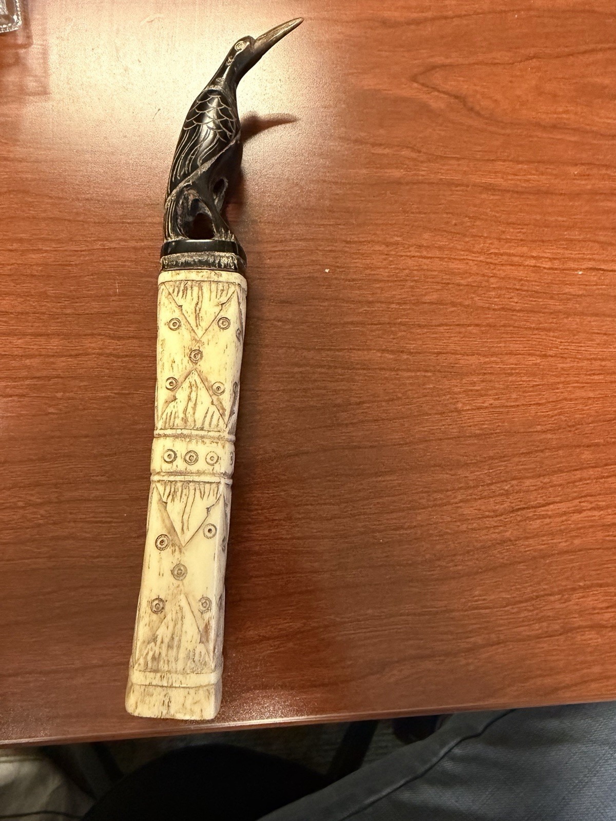 Antique Indonesian Shaman\'s Medicine Container Hand Carved W/  Wood Dayak/Batak