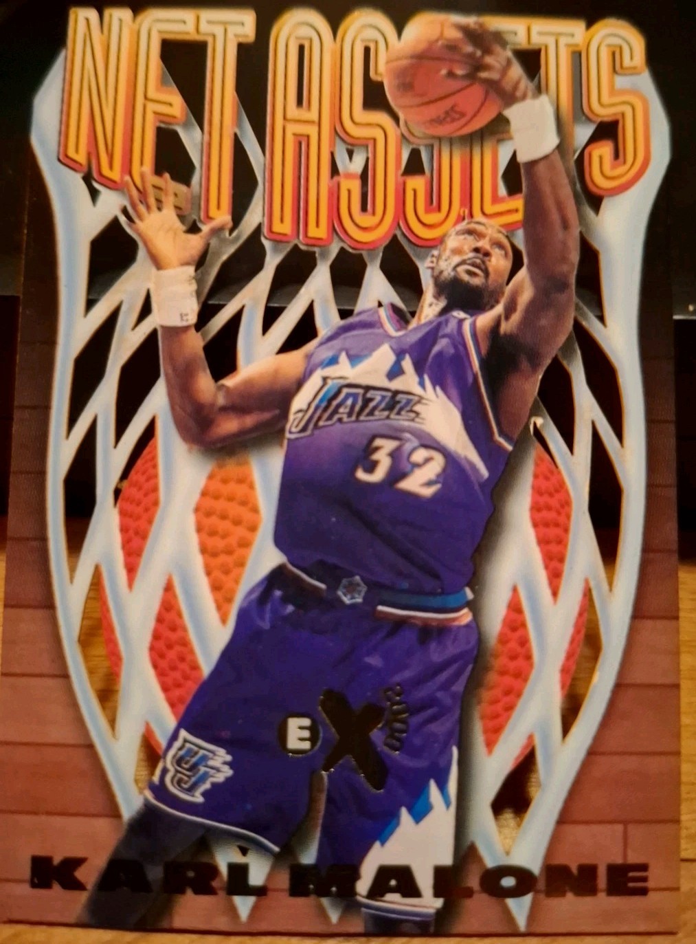 Vintage 1996-97 Skybox E-X2000 - Net ASSETS Karl Malone #11 Vintage 1996-97 Skybox E-X2000 - Net ASSETS Karl Malone #11