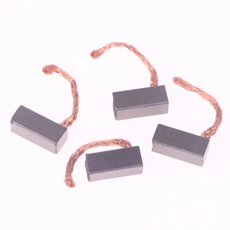 4Pcs 8*8*19Mm Motor Carbon Brushes Set for Electric Motor Replacement DC Motor C