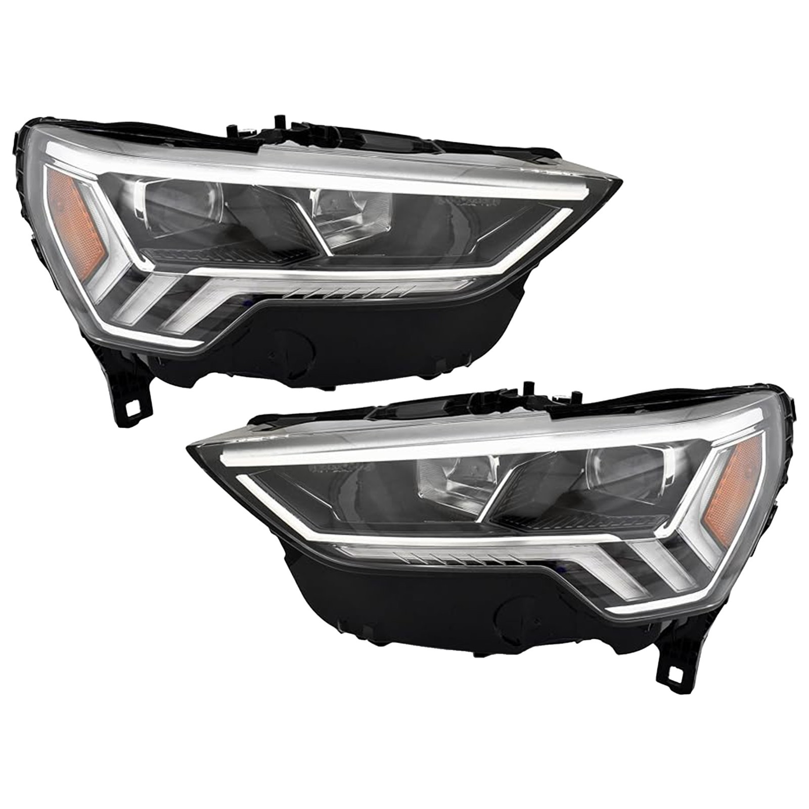For 2019-2025 Audi Q3 Full LED W/AFS Headlight Left Driver Right Passenger Pair