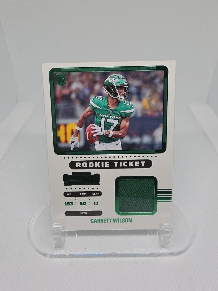 2022 Panini Contenders - Rookie Ticket Swatches Garrett Wilson #RTS-GWI (MEM,... 2022 Panini Contenders - Rookie Ticket Swatches Garrett Wilson #RTS-GWI (MEM,...