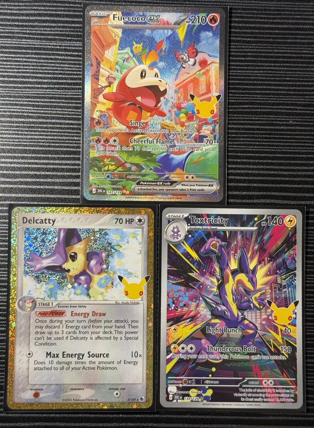 Fuecoco Ex 30th Celebration Special Illustration Rare Lot Delcatty Fuecoco Ex 30th Celebration Special Illustration Rare Lot Delcatty