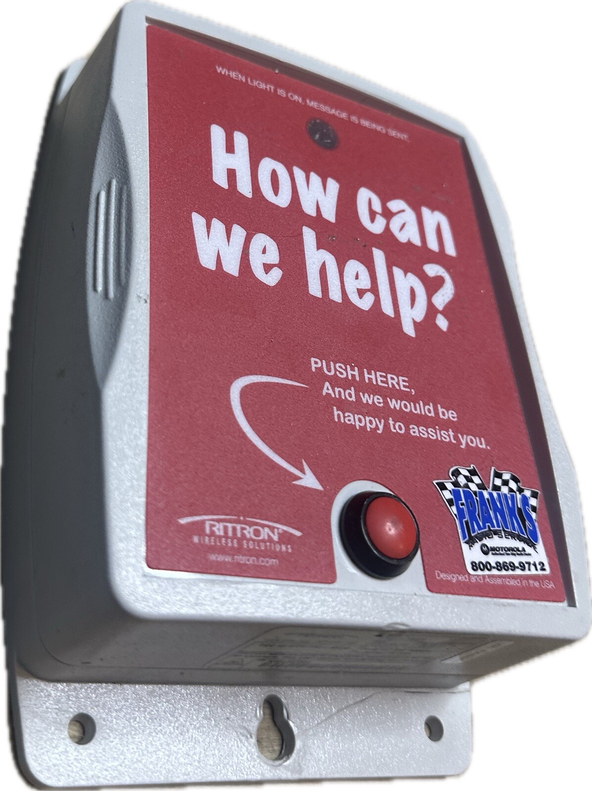 RITRON RQA-151M VHF MURS WIRELESS SHOPPER QUICK ASSIST CALLBOX RITRON RQA-151M VHF MURS WIRELESS SHOPPER QUICK ASSIST CALLBOX