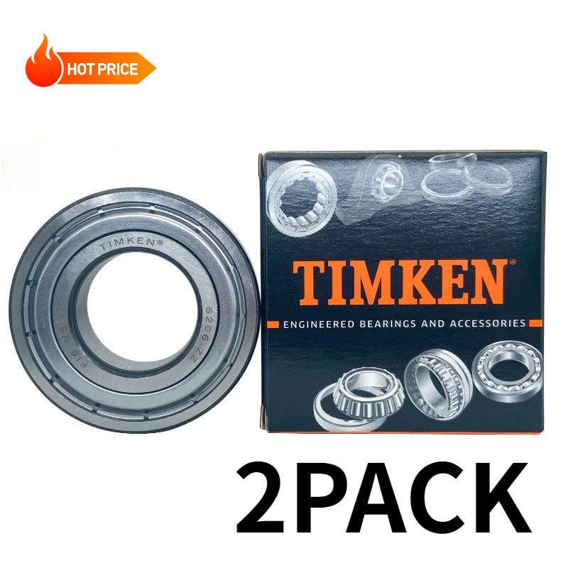 2PCS USA TIMKEN 6206-ZZ 30X62X16MM Double Metal Seal Bearings 6206ZZ 2PCS USA TIMKEN 6206-ZZ 30X62X16MM Double Metal Seal Bearings 6206ZZ