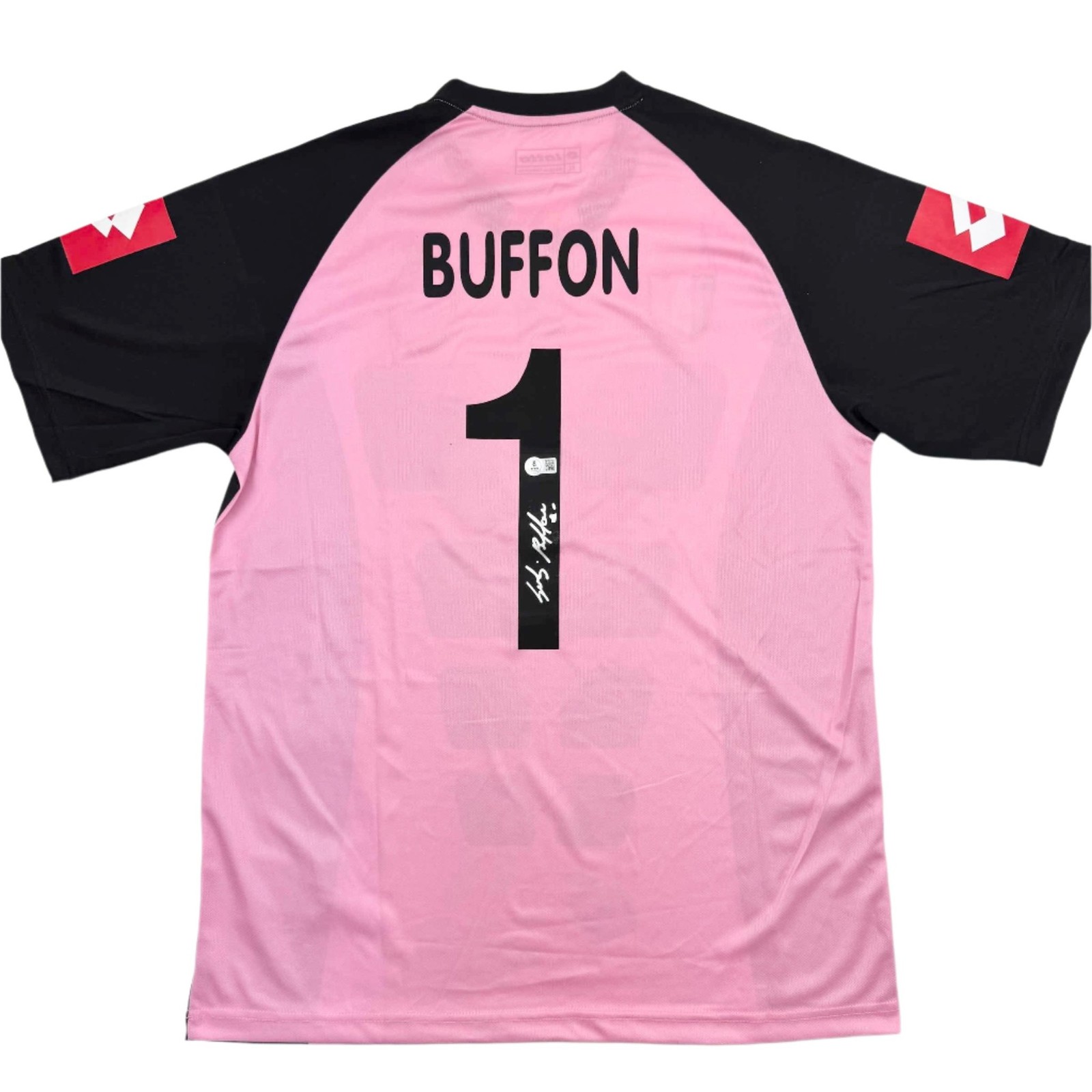 Autographed/Signed Gianluigi Buffon Juventus Pink Jersey Beckett BAS COA Autographed/Signed Gianluigi Buffon Juventus Pink Jersey Beckett BAS COA