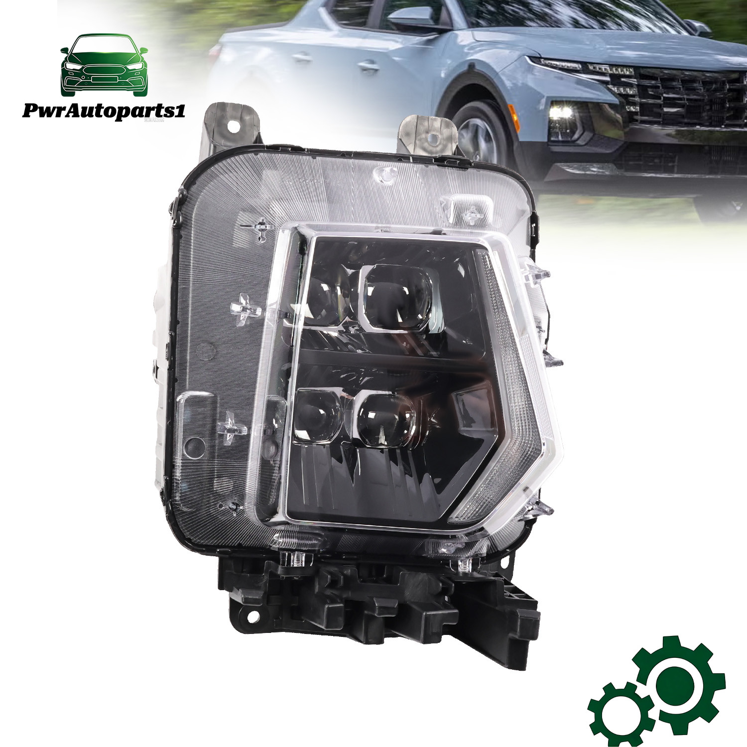 For 2022-25 Hyundai Santa Cruz Right Passenger Side Full LED Headlight Assembly