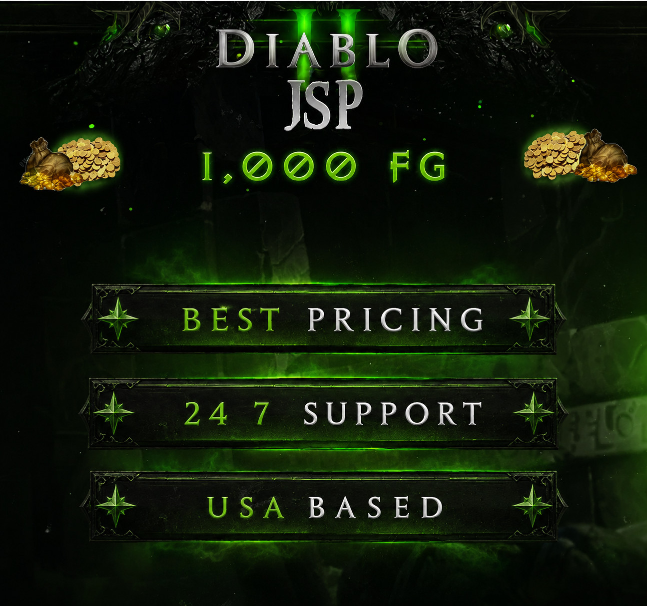 D2JSP Forum Gold 🔥 1,000 FG 🔥 D2R D2 Resurrected D4 FG D2JSP FG ✔️ Fast & Safe