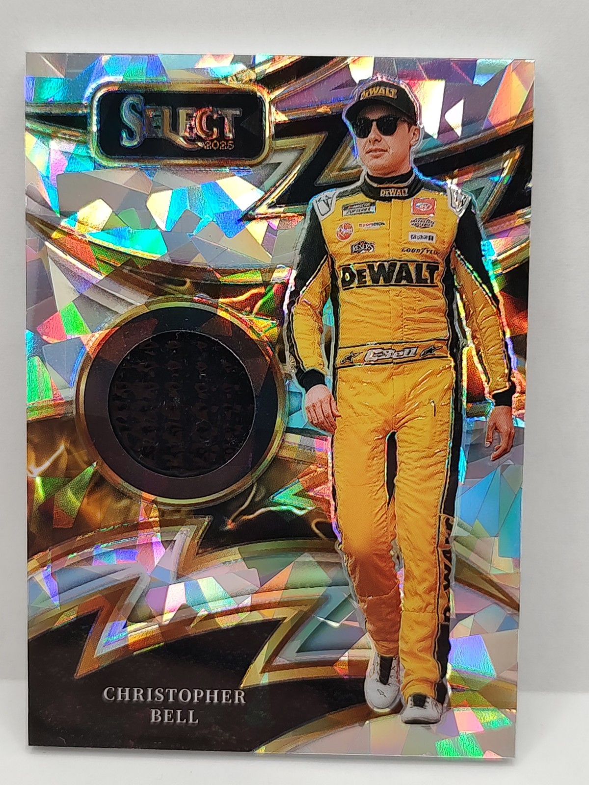 Christopher Bell SP Sparks Silver Ice Prizm 2025 Panini Select Racing Nascar