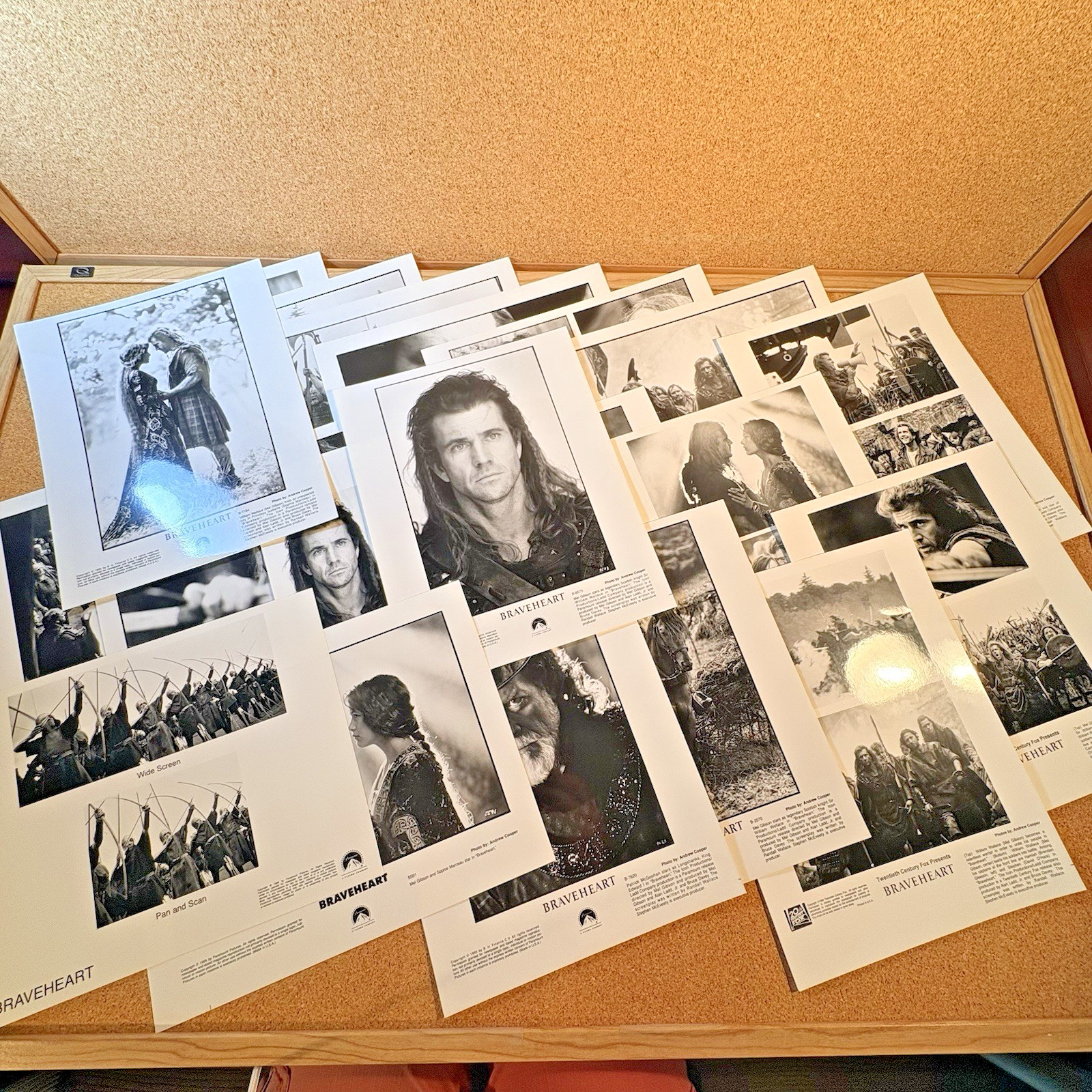 20 Braveheart Mel Gibson Press Kit Photos 20th Century Fox & Paramount Studios