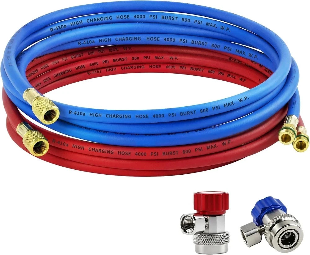 10FT 34722 Hose Set for Robinair HVAC Hose,R134A Manual Replacement Coupler | Re 10FT 34722 Hose Set for Robinair HVAC Hose,R134A Manual Replacement Coupler | Re