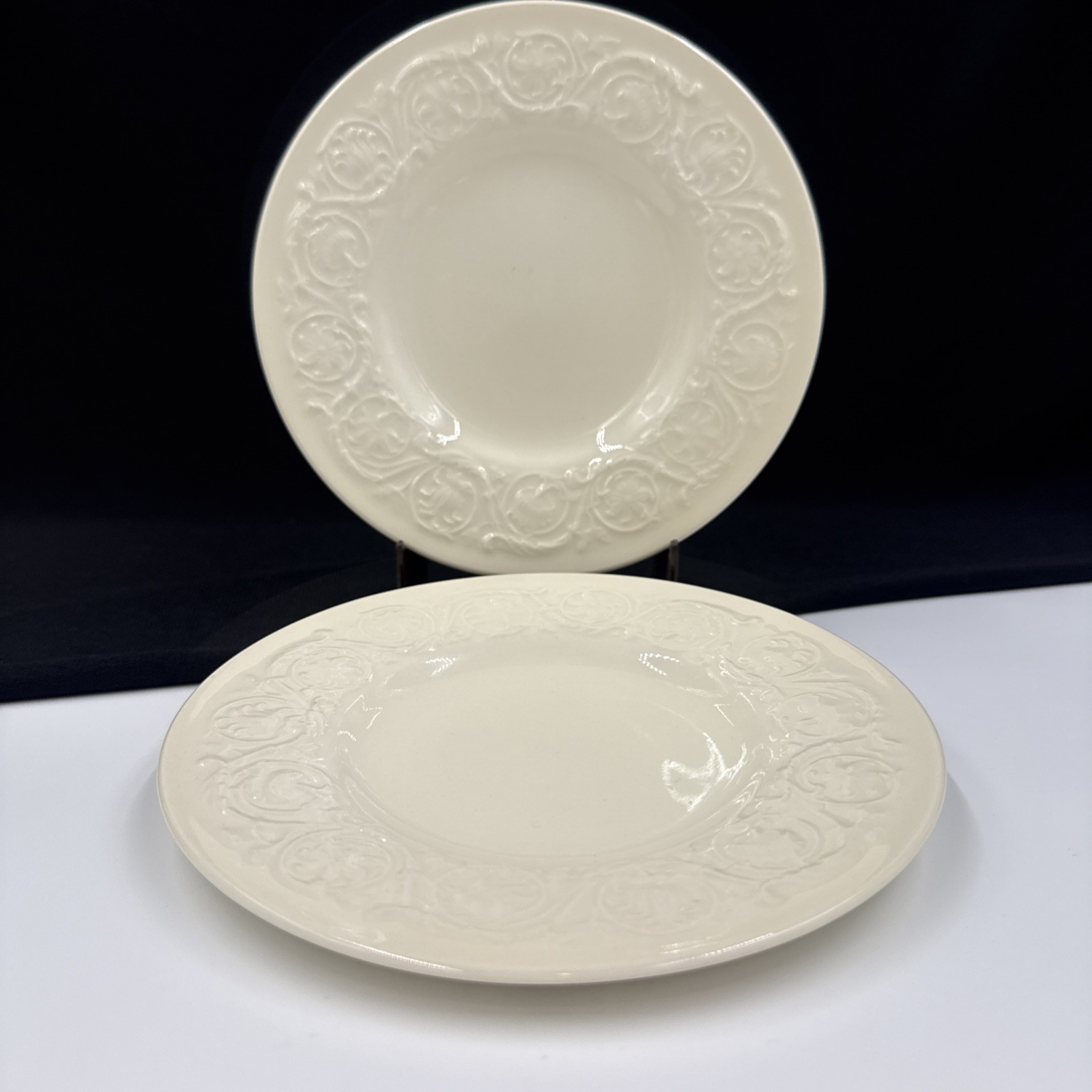 Wedgwood Patrician (Old, 1927- 86) (2)  6 1/2” Bread & Butter Plates •PRISTINE•